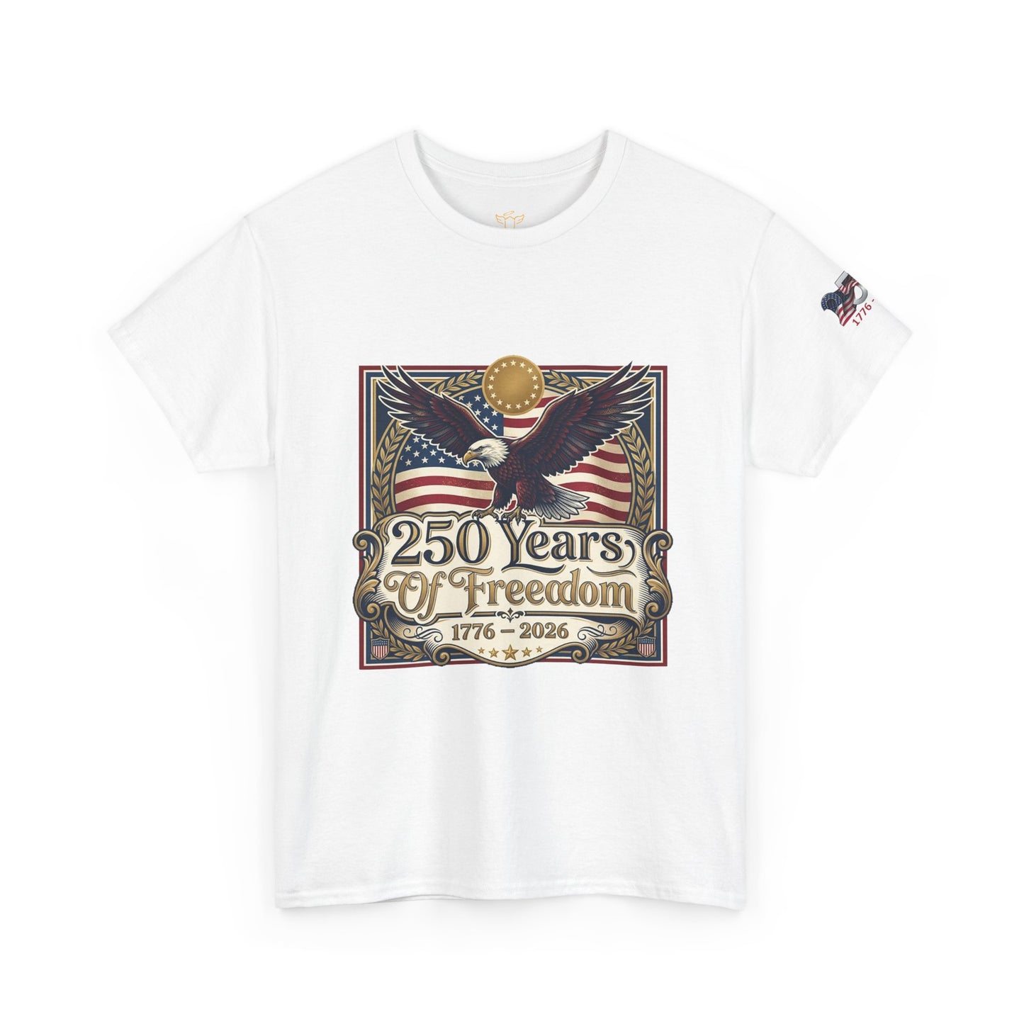 250 Years of Freedom T-Shirt — USA 250TH Anniversary Patriotic Eagle Tee