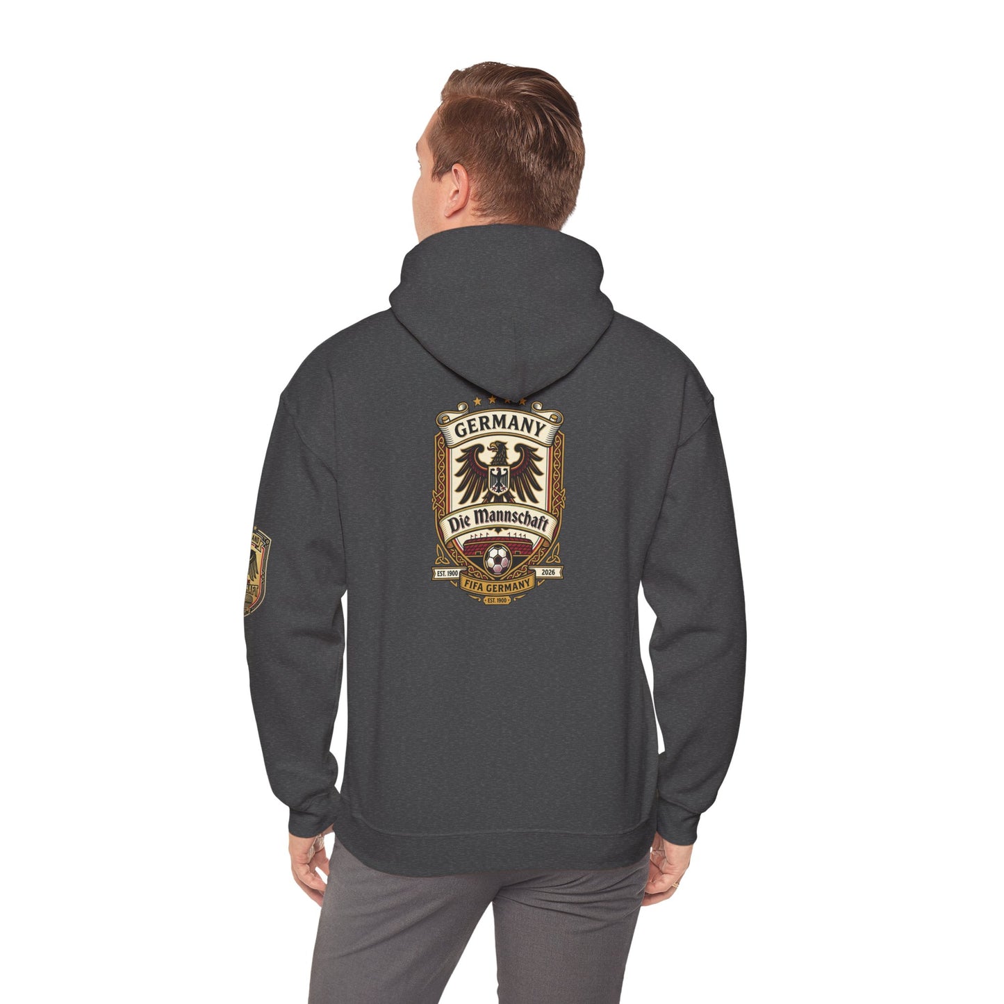 Germany Soccer Die Mannschaft Crest Hoodie – Vintage Germany Soccer Crest Pullover