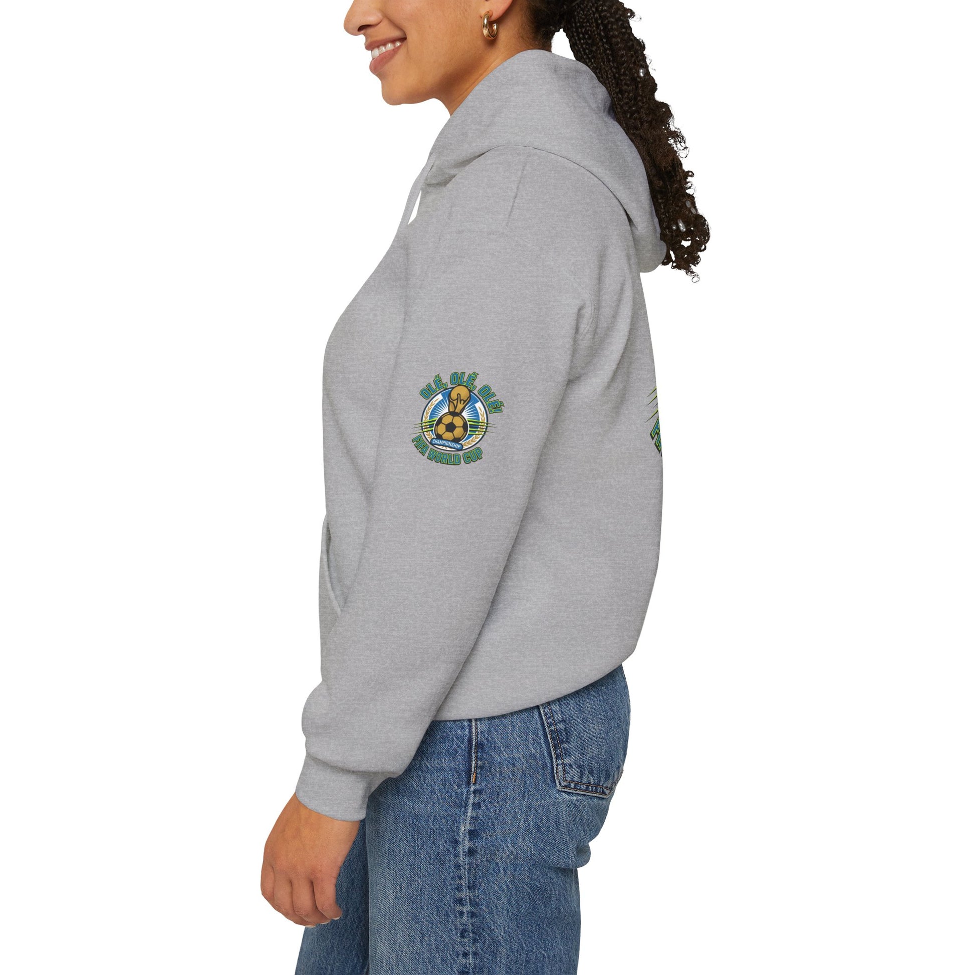 Soccer Champions Graphic Hoodie — World Cup Vintage Trophy Design Hoodie - Trending Novelties & Gifts