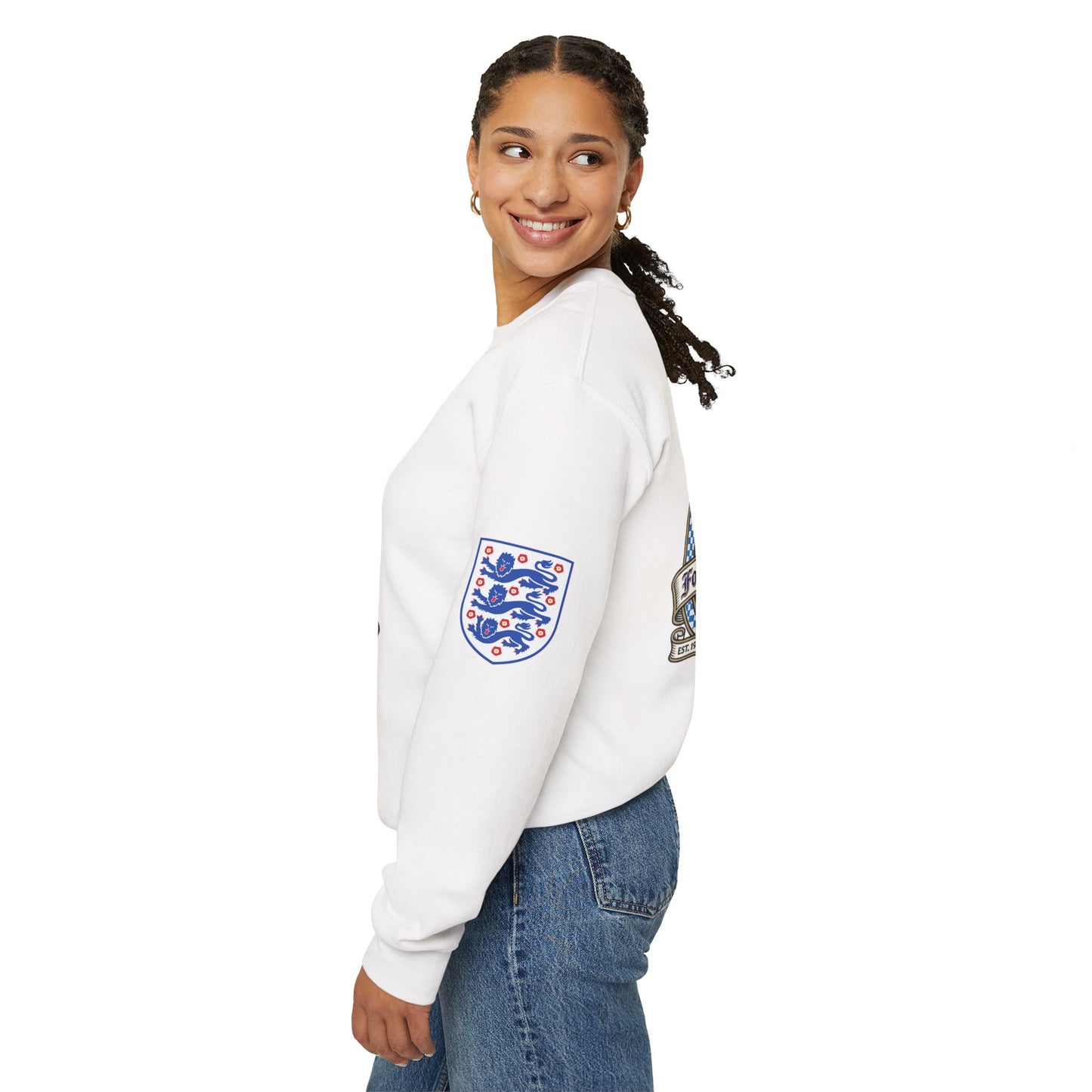 England's Soccer Fans' Crewneck Sweatshirt - "Football's Coming Home"
