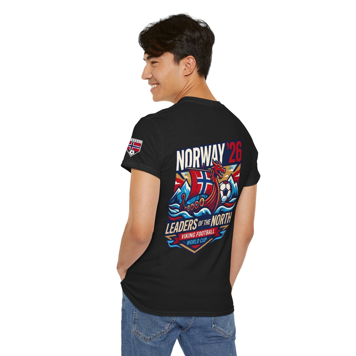 Leaders of the North: Norway '26 Soccer Fan Tee