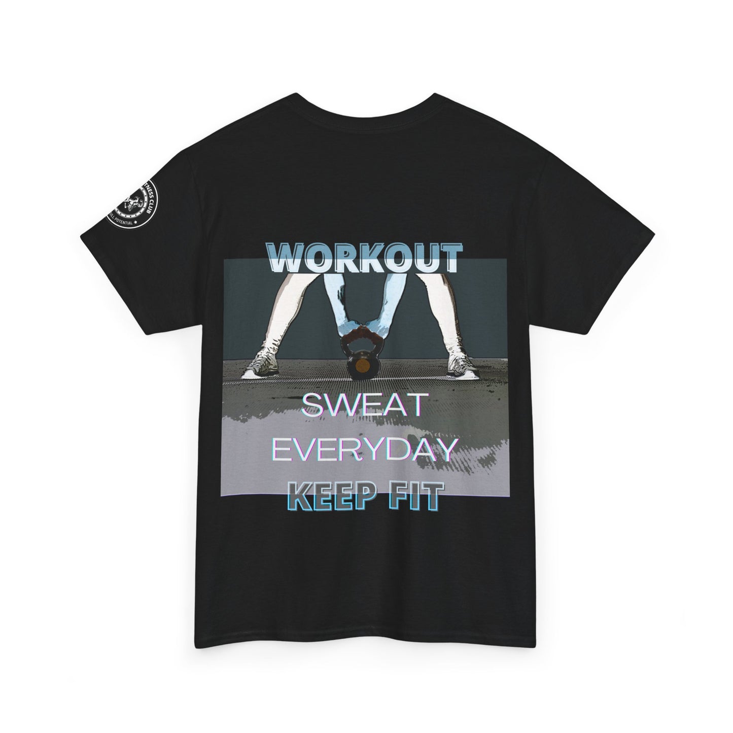 Fitness Workout Quotes Unisex Tee - "KEEP FIT" Cotton T-shirt. FQT