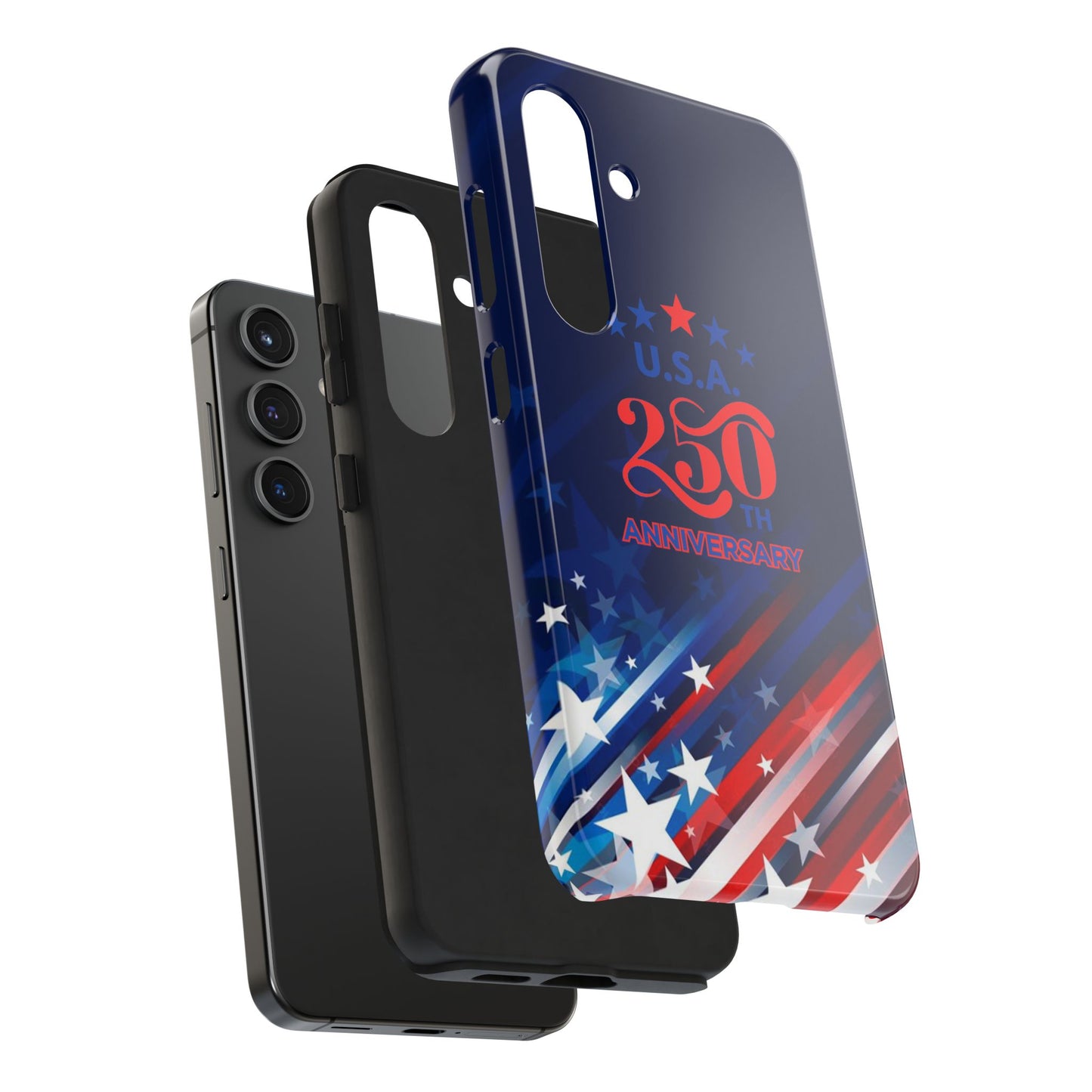 USA 250th Anniversary Tough Phone Case – Patriotic "American Flag" Design - Trending Novelties & Gifts