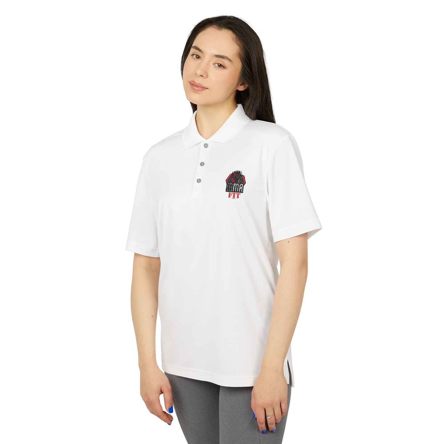 Adidas Polo Shirt with Embroidered MMA Motif