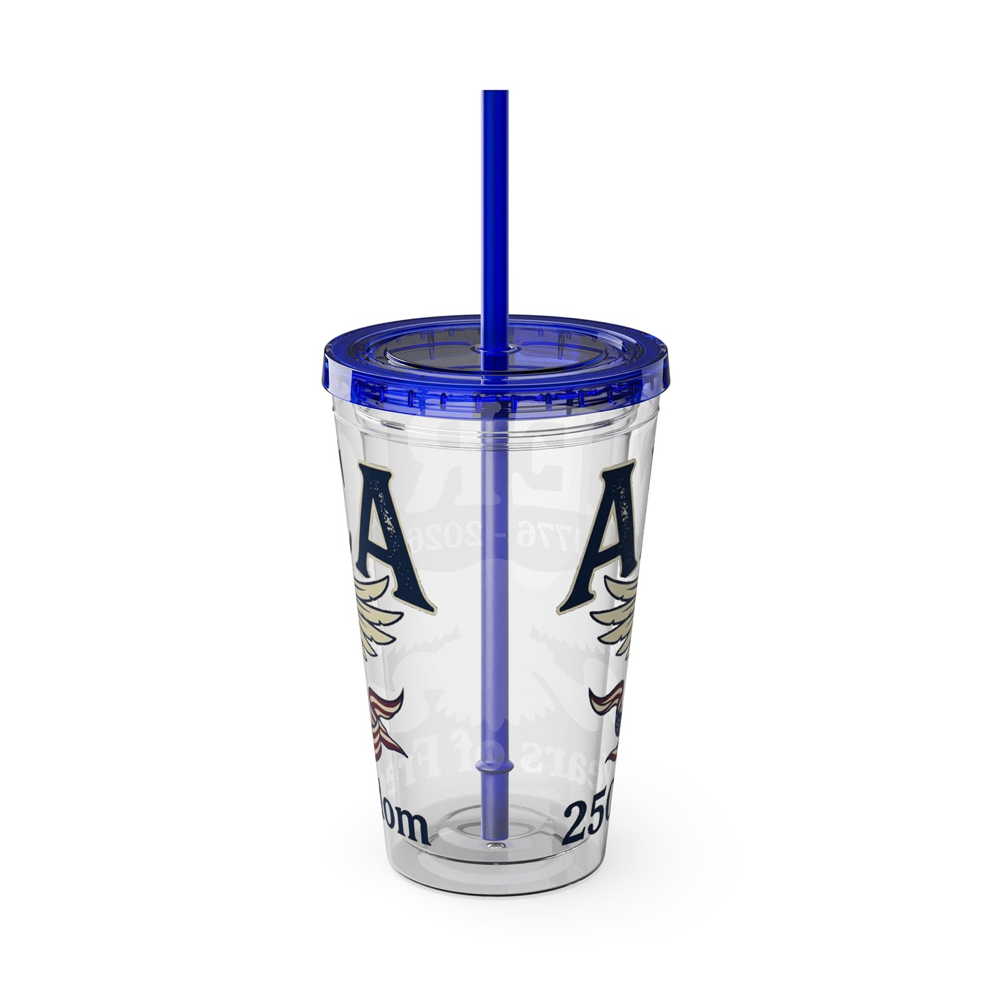 Patriotic 250th Anniversary Eagle Tumbler with Straw — 16oz - Trending Novelties & Gifts