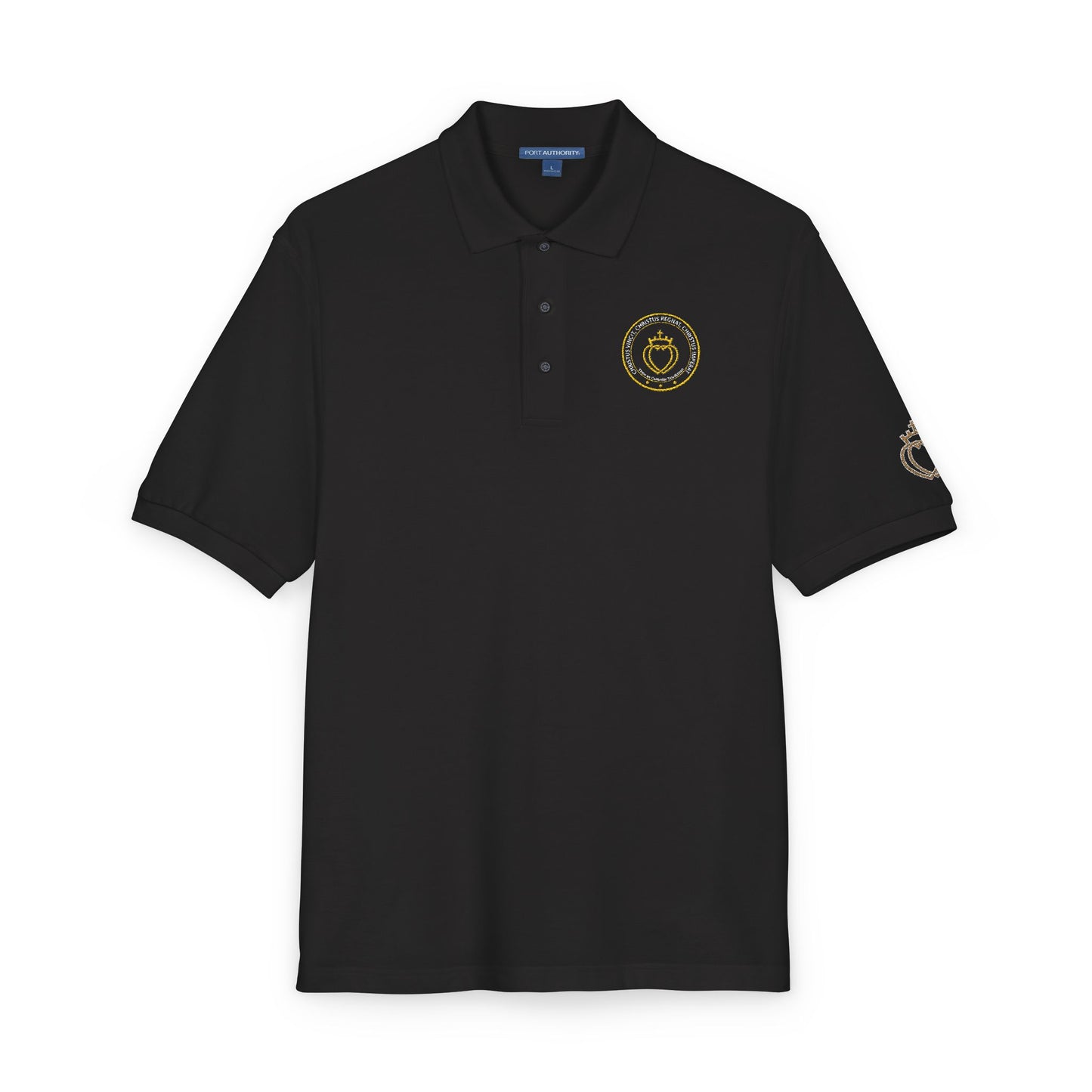 Catholic Tee - Traditional Catholic Men's Embroidered Insignia Polo Shirt (CT)