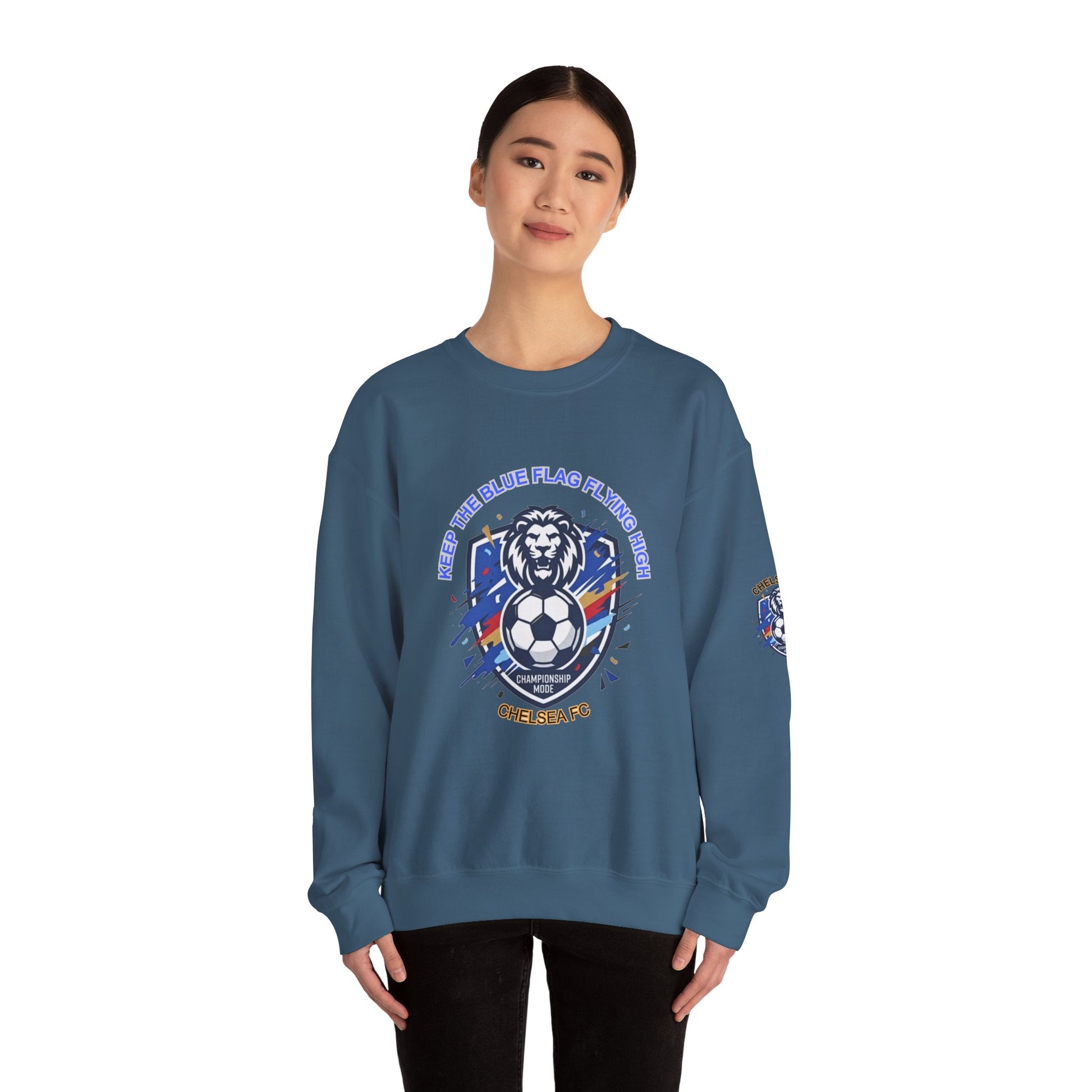 Keep the Blue Flag Flying High Sweatshirt | Chelsea Soccer Fans Pride Sweatshirt, - Trending Novelties & Gifts
