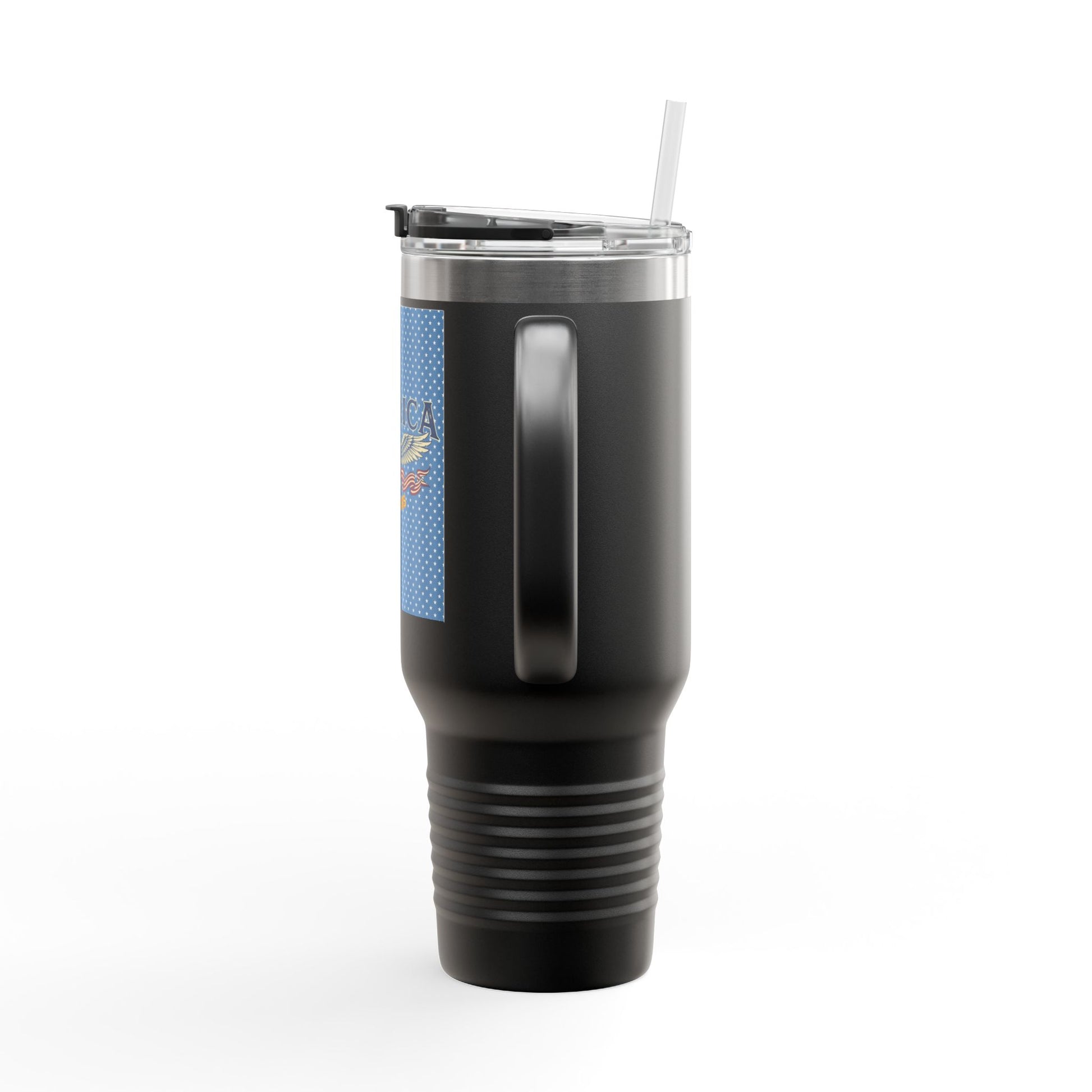 USA 250th ANNIVERSARY 40oz Insulated Travel Mug — 'America' Eagle Patriotic Drink Tumbler - Trending Novelties & Gifts