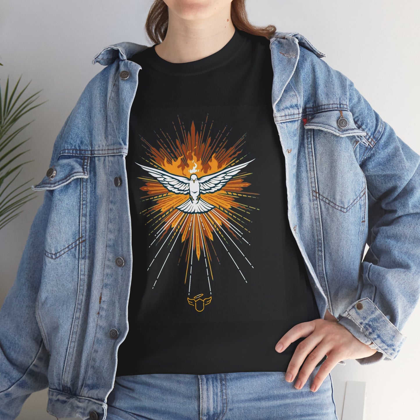 Holy Spirit Dove T-Shirt — Radiant Catholic Faith Graphic Tee (CT)
