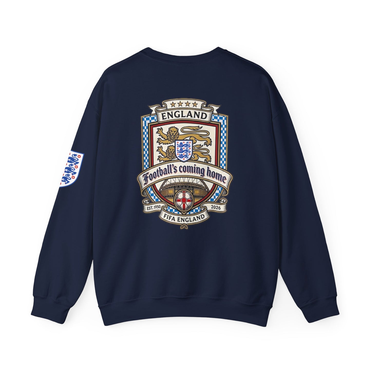 England's Soccer Fans' Crewneck Sweatshirt - "Football's Coming Home"