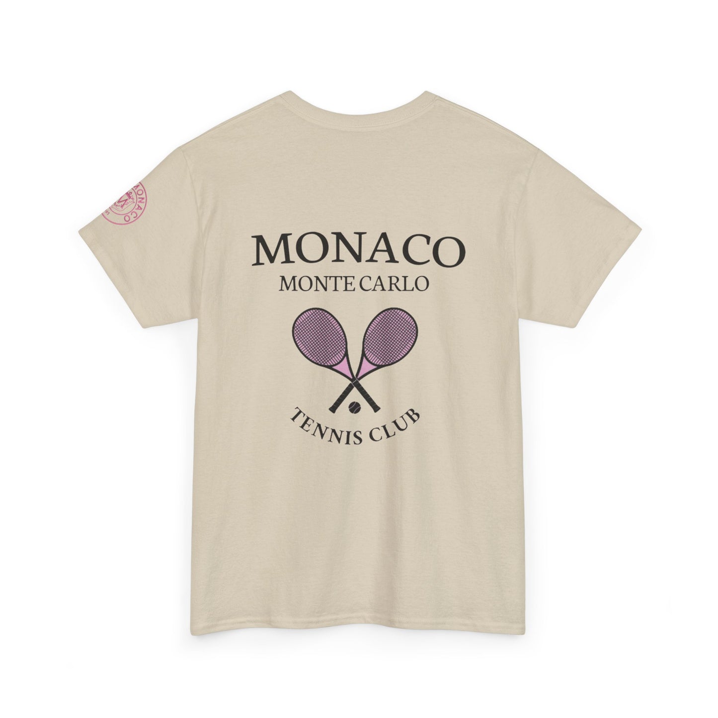 Monaco Monte Carlo Tennis Club Tee — Vintage Tennis Racket Shirt