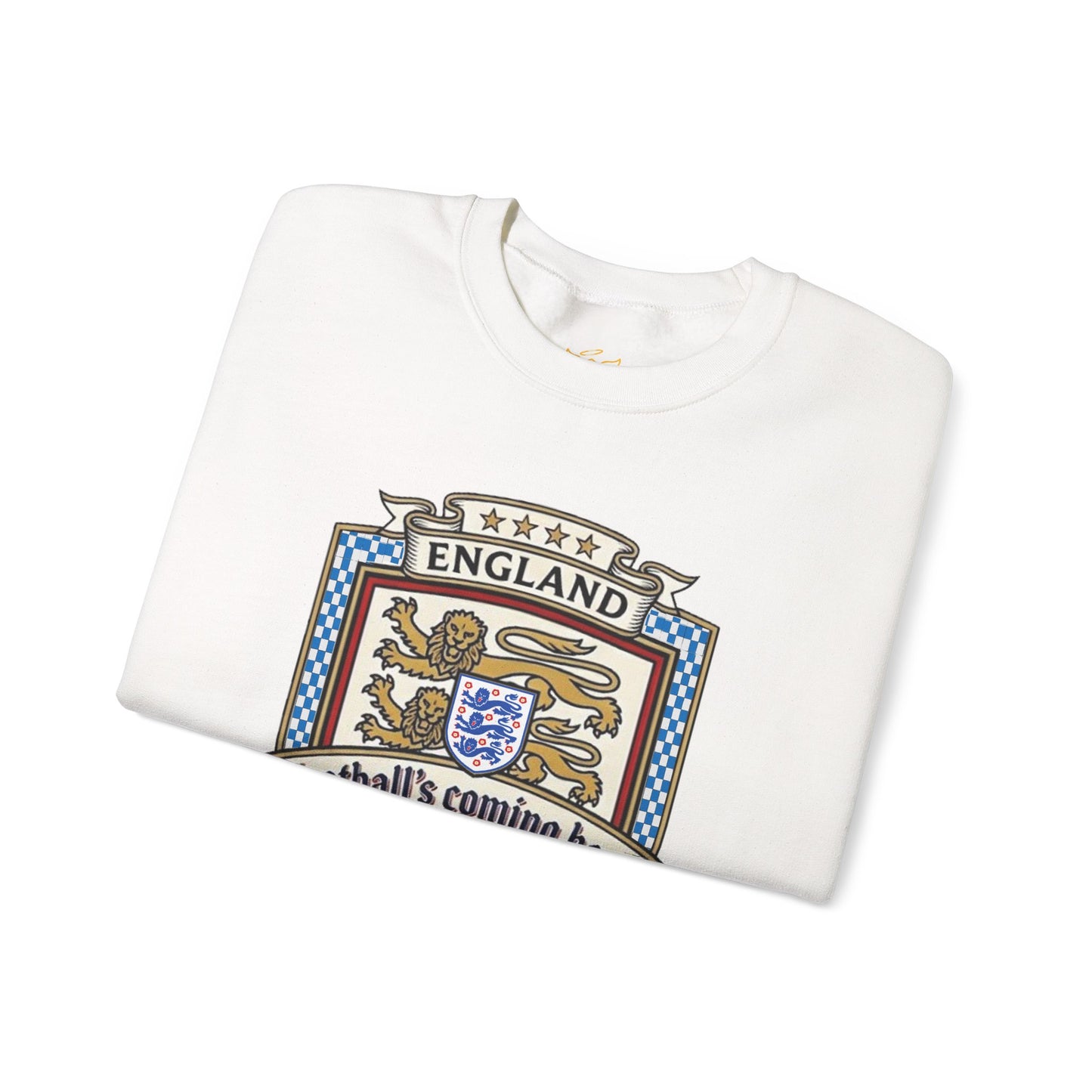 England's Soccer Fans' Crewneck Sweatshirt - "Football's Coming Home"