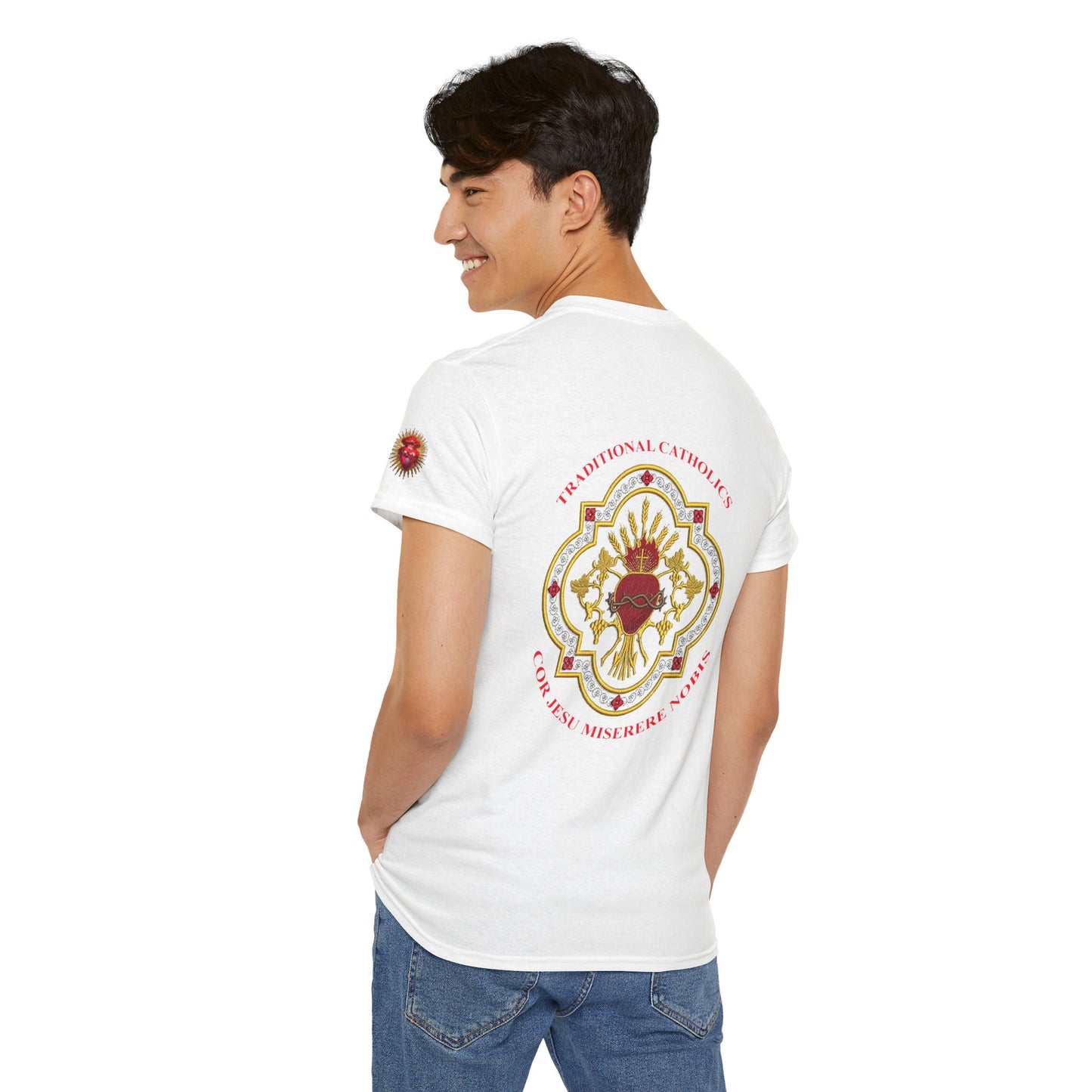 Sacred Heart Catholic Tee — Traditional Devotional Graphic T-Shirt (CT)