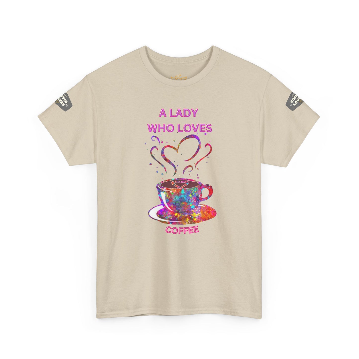 Coffee Lover Cotton Tee - For Women Who Love Coffee