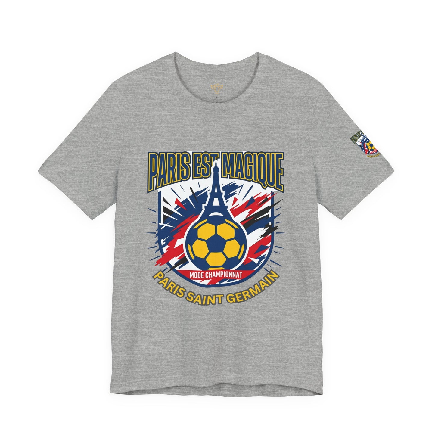 Paris-inspired Soccer Crest Tee | Paris Saint Germain Soccer Fan T-shirt - Trending Novelties & Gifts