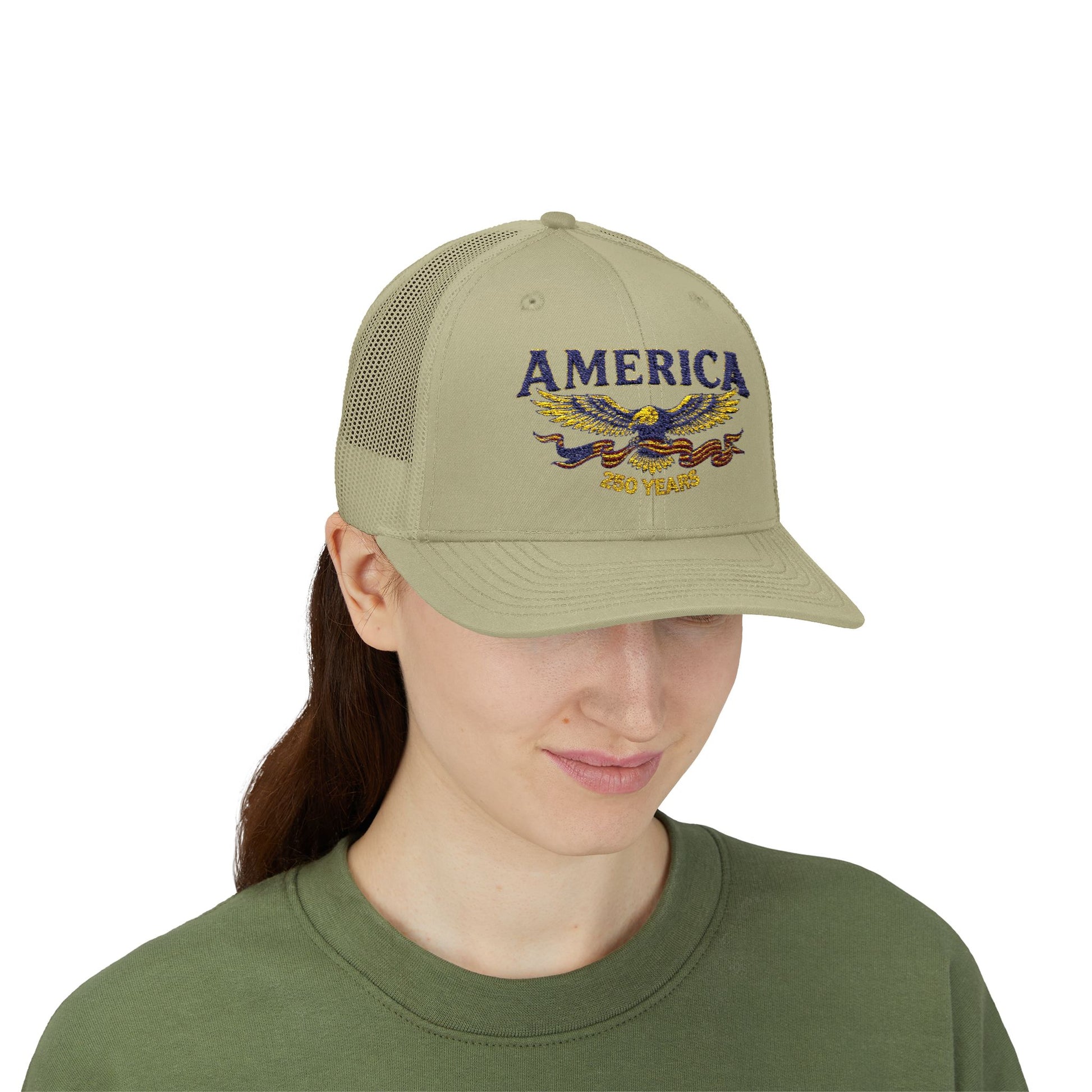 USA 250 Years Eagle Snapback Trucker Cap - Trending Novelties & Gifts
