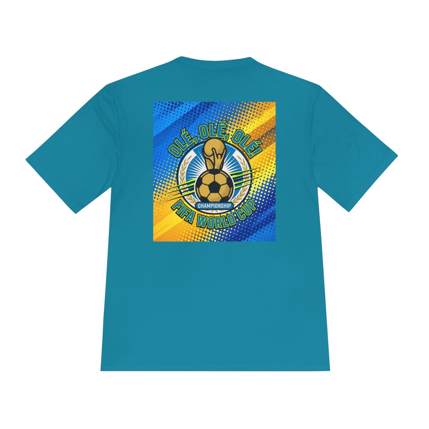 World Cup Soccer Moisture-Wicking Tee — "Ole Ole Ole" Graphic Tee - Trending Novelties & Gifts