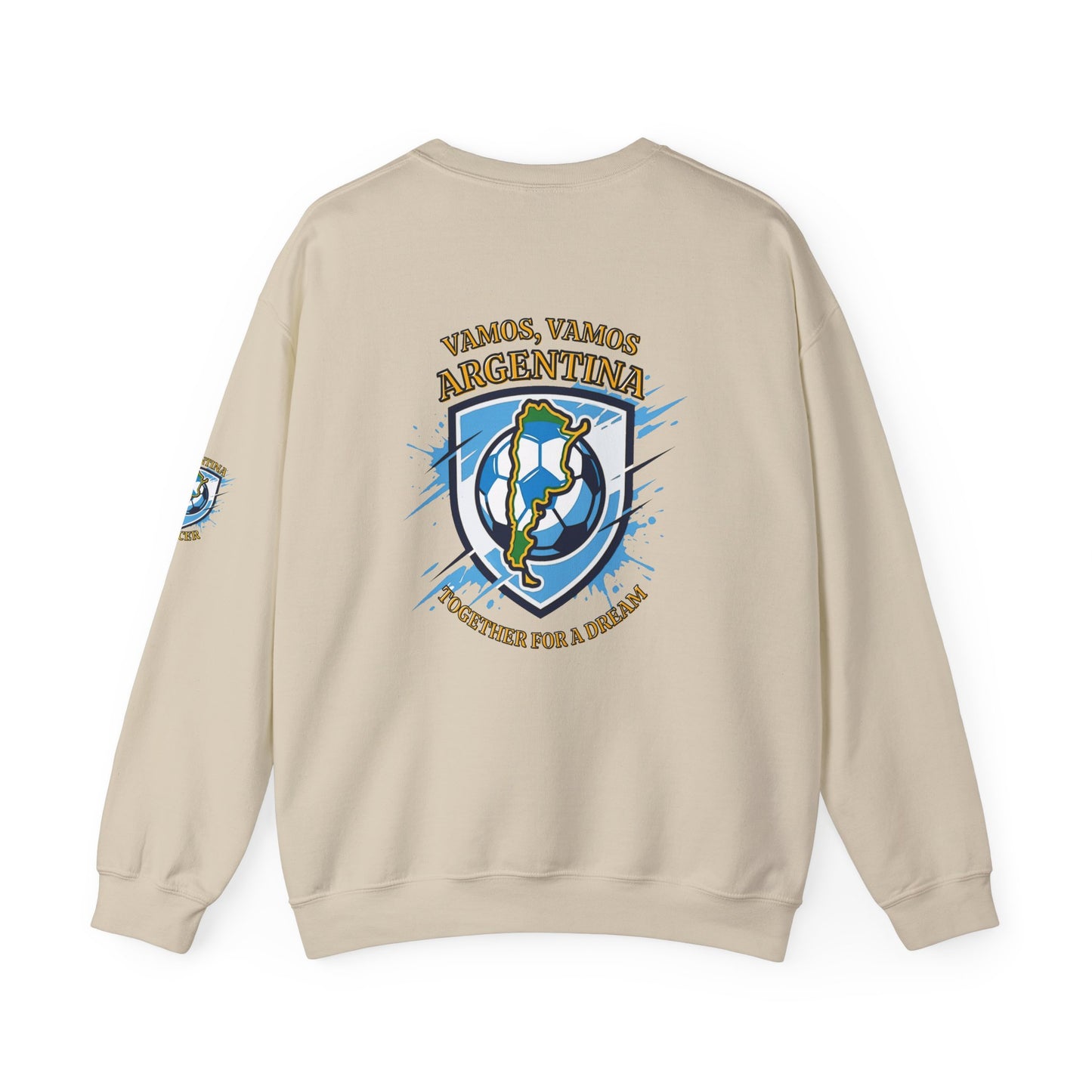 Argentina Soccer Crewneck Sweatshirt – "Vamos, Vamos Argentina" Football Fan Pullover - Trending Novelties & Gifts