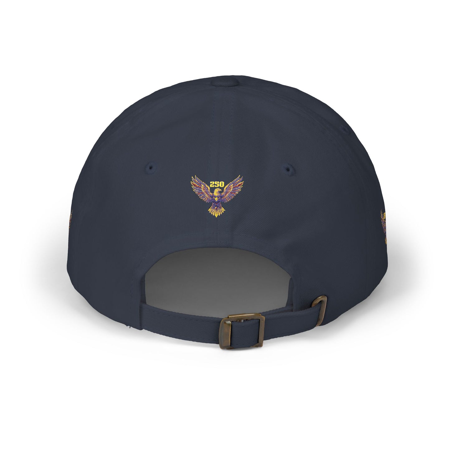 Embroidered Eagle Dad Cap — Vintage Patriot Baseball Cap (USA 250th)