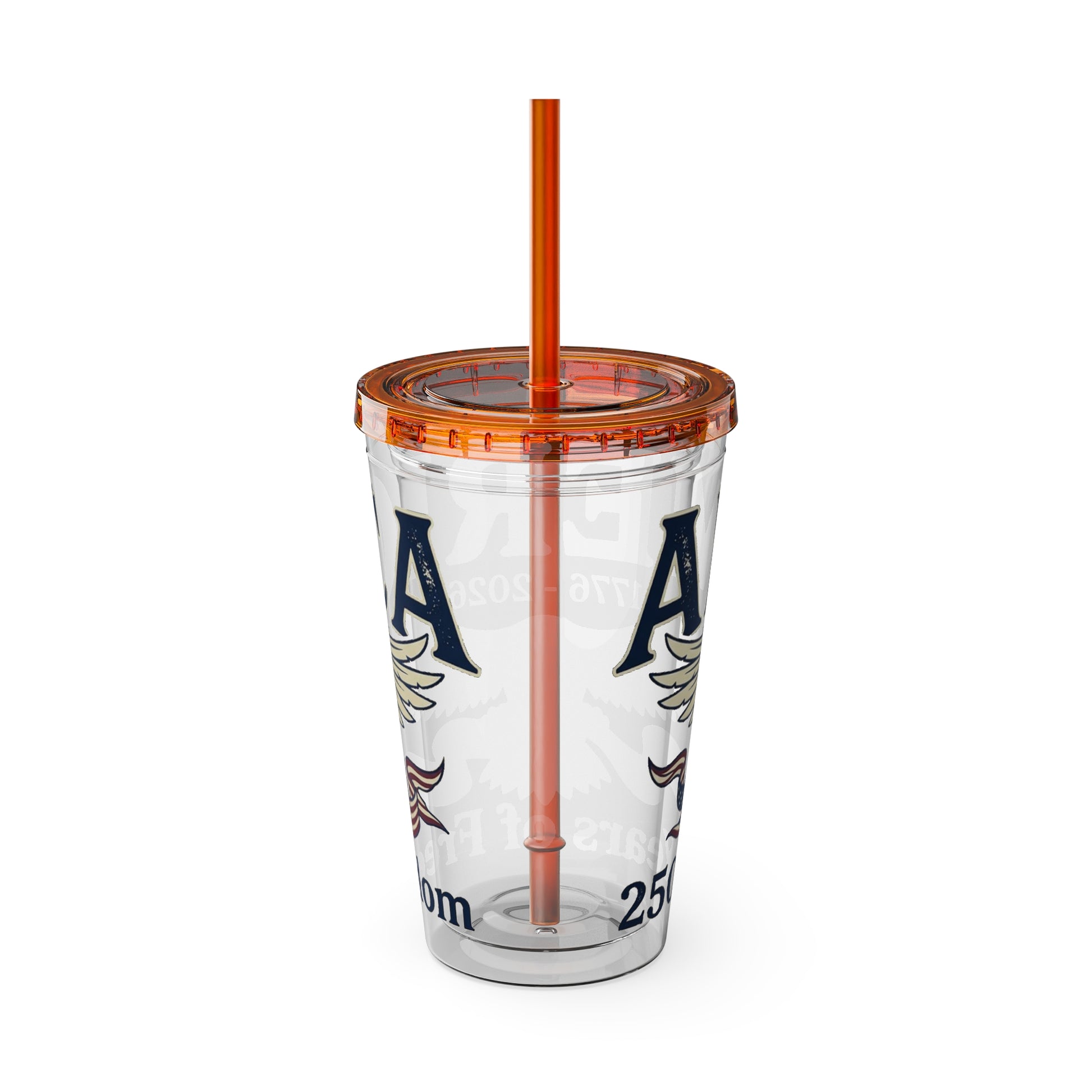 Patriotic 250th Anniversary Eagle Tumbler with Straw — 16oz - Trending Novelties & Gifts