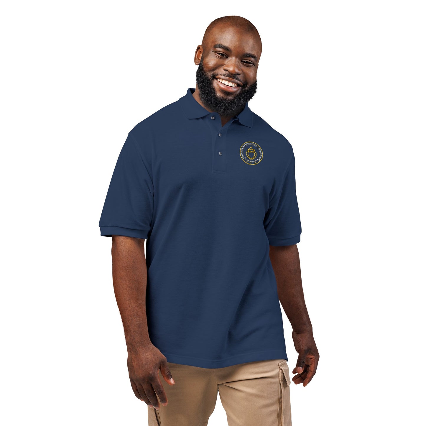 Catholic Tee - Traditional Catholic Men's Embroidered Insignia Polo Shirt (CT)