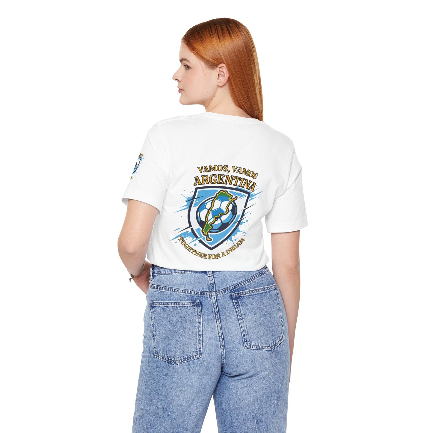 Argentina Soccer T-Shirt - "Vamos, Vamos Argentina" Together for a Dream Fan Tee - Trending Novelties & Gifts