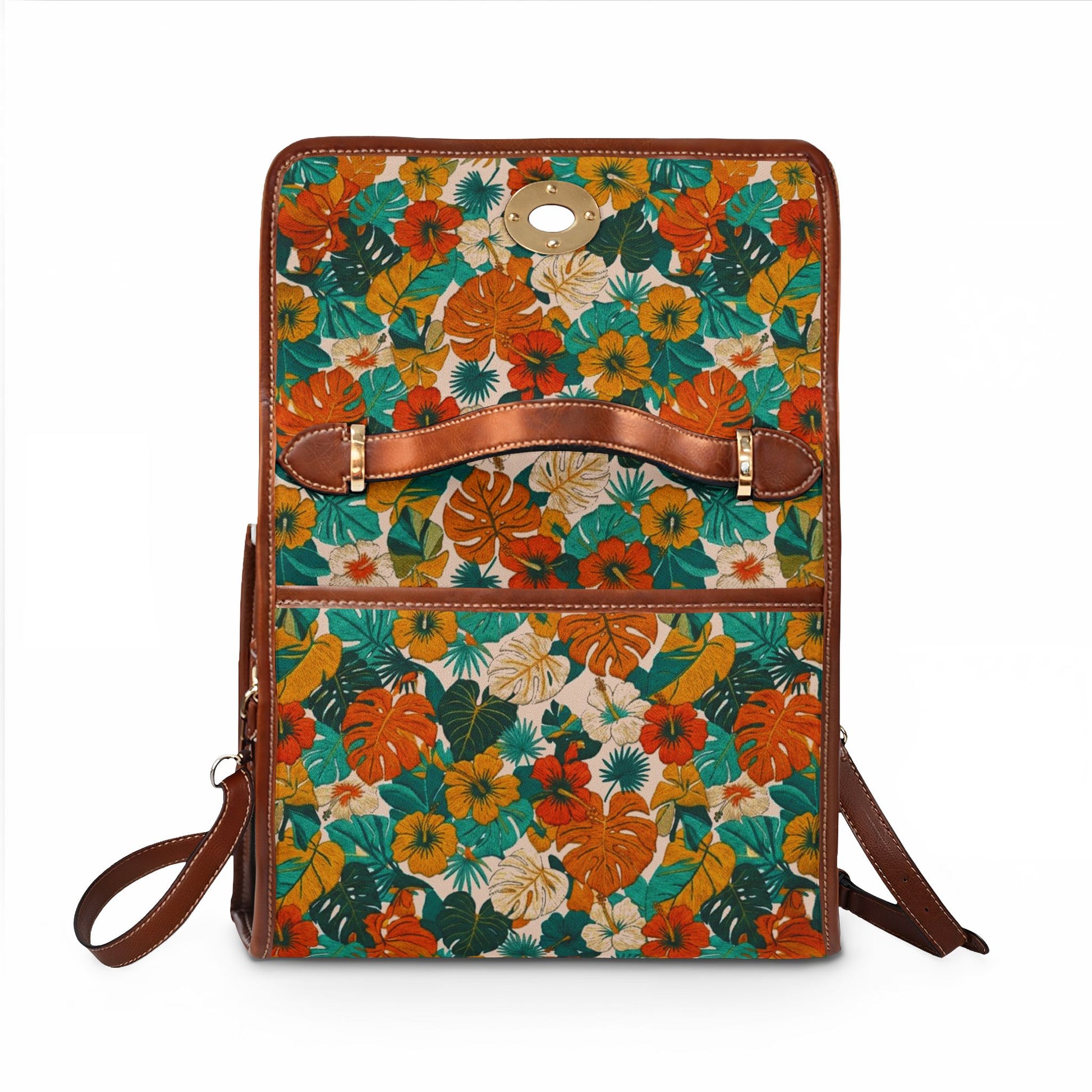Floral Canvas Bag — Waterproof Summer Tropical Print Handbag - Trending Novelties & Gifts