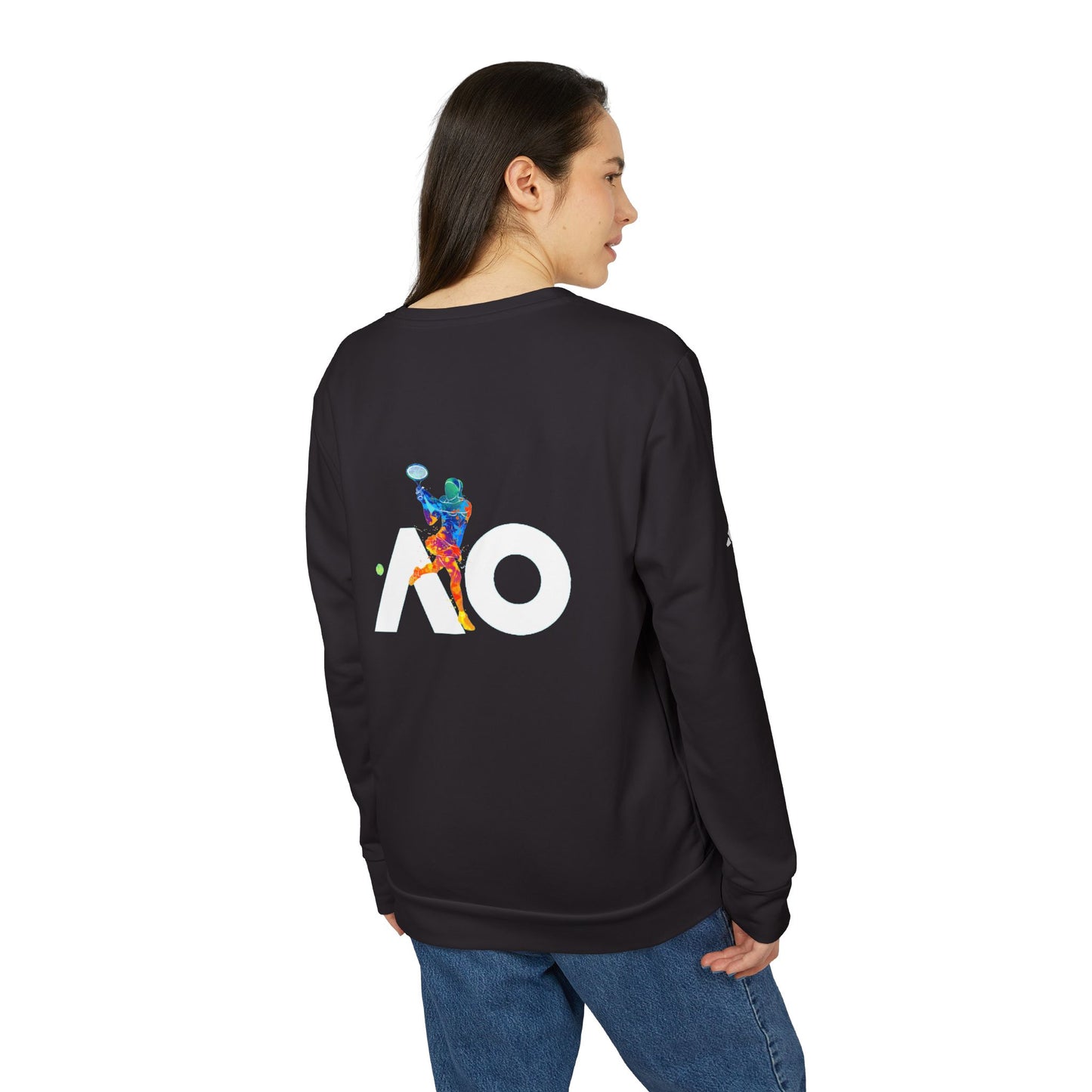 Adidas Tennis Motif Sweatshirt, Adidas sweatshirt, Adidas tennis apparel, Australian Open tennis apparel,