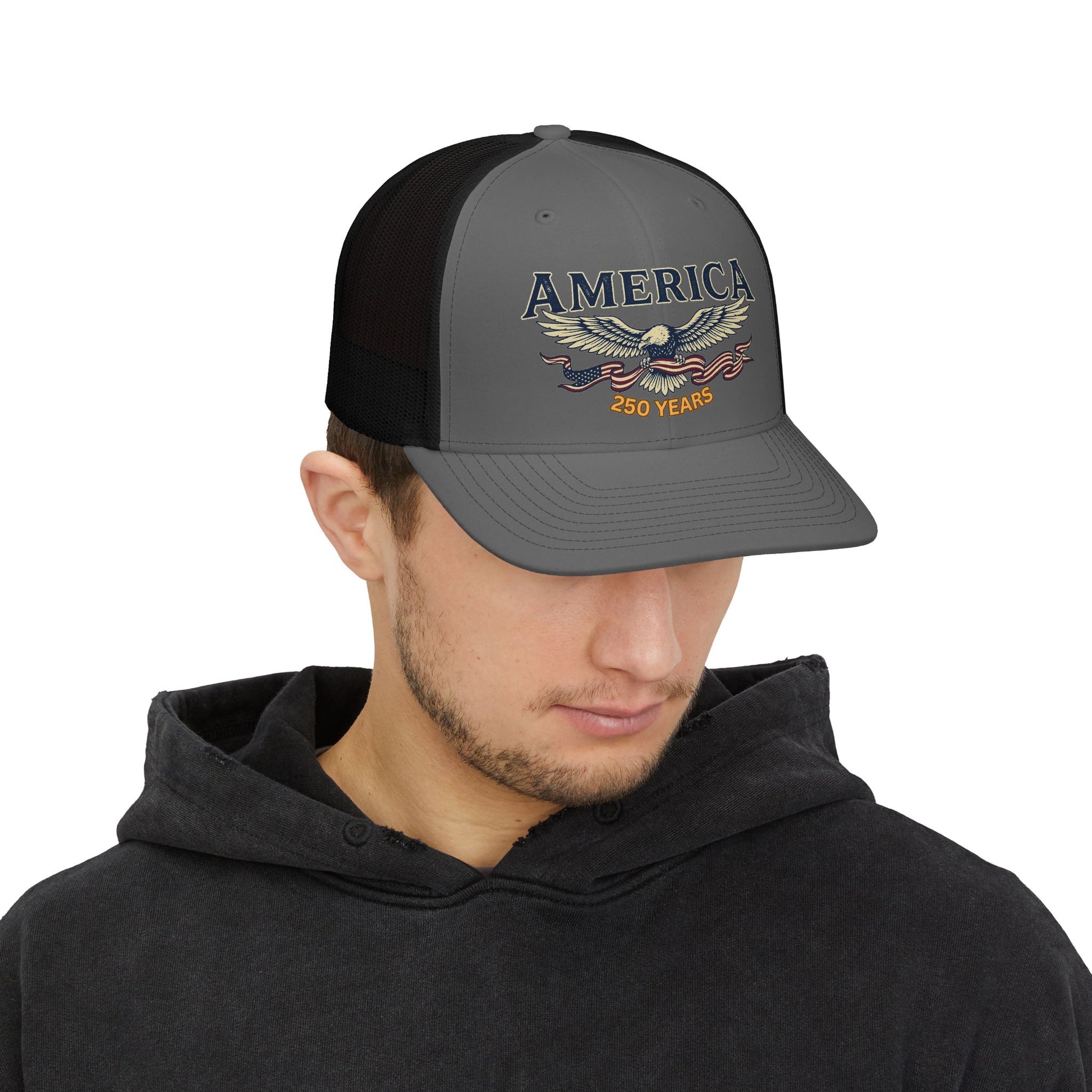 America 250 Years Eagle Snapback Trucker Cap | USA 250th ANNIVERSARY CAP - Trending Novelties & Gifts