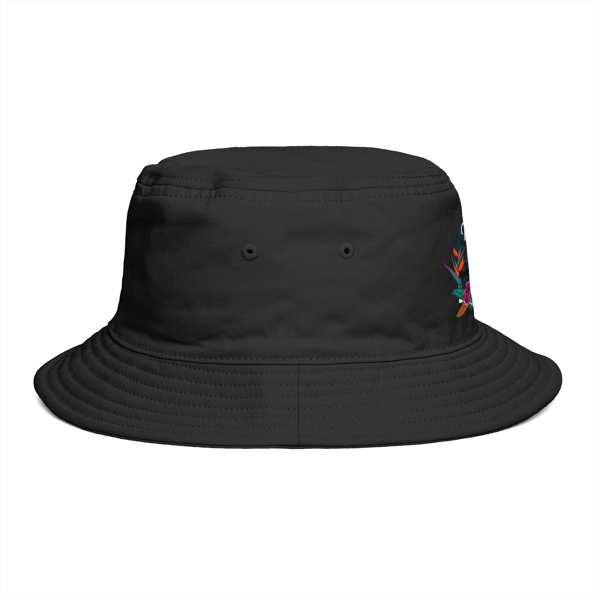SummerBucket Hat — Tropical Vibes Embroidered Floral Beach Hat - Trending Novelties & Gifts