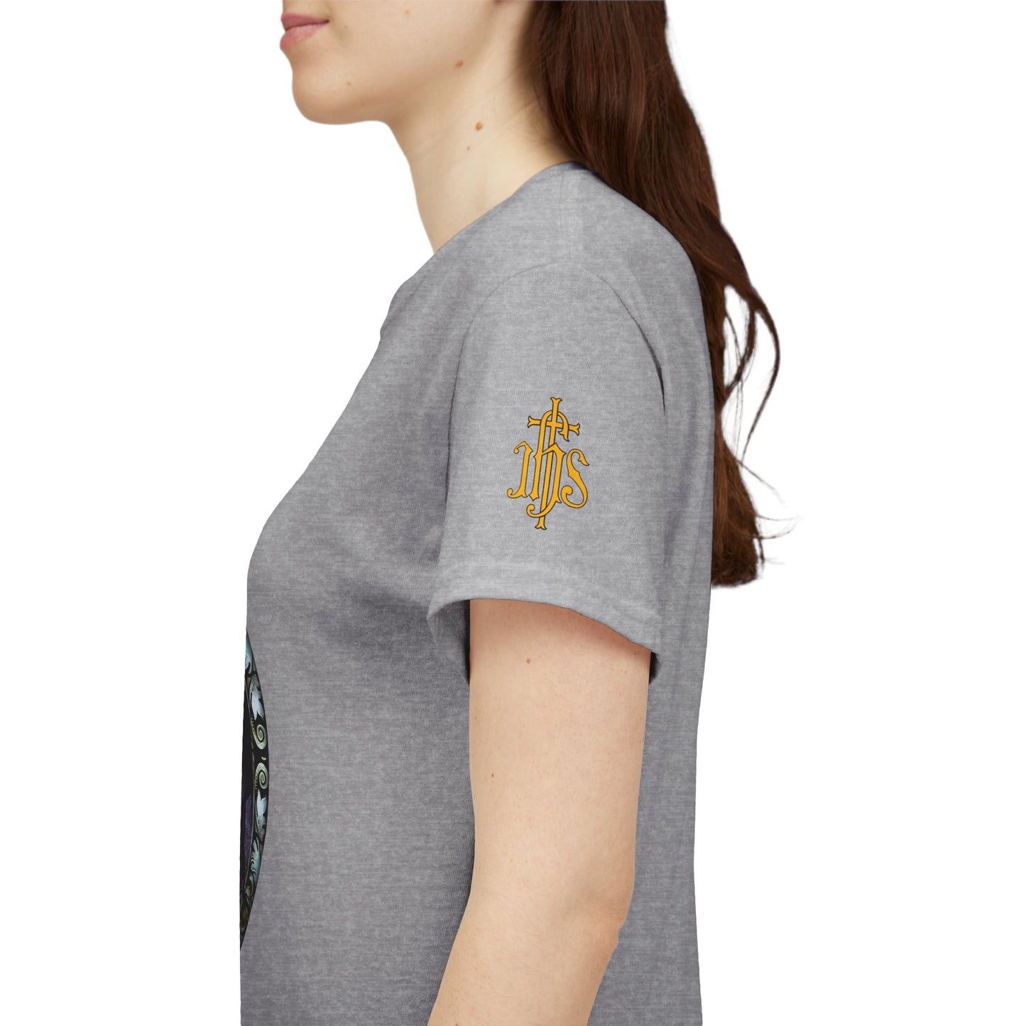 Baby Jesus Tee — Christian Stained Glass Graphic T‑Shirt (CT)