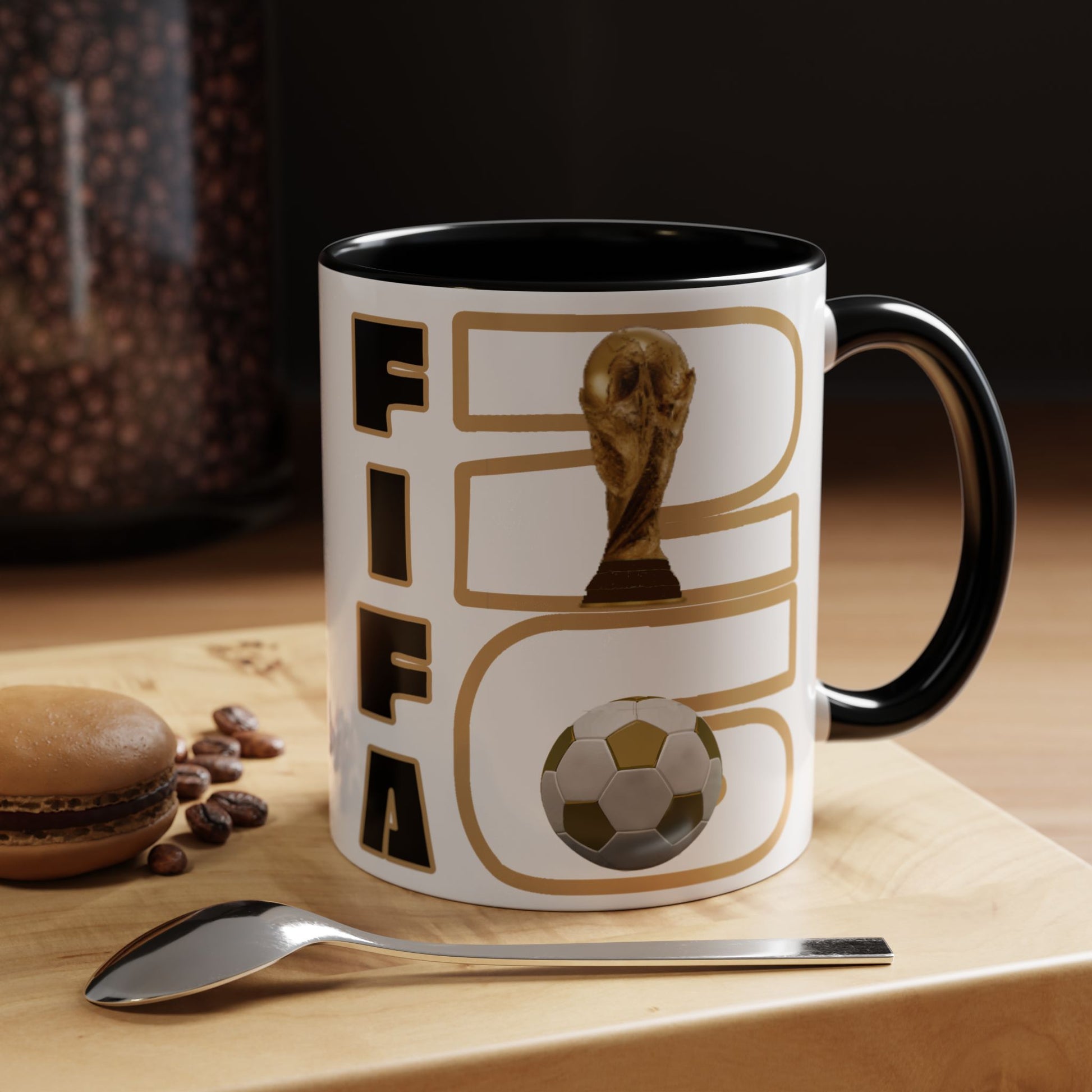 FIFA World Cup '26 Coffee Mug — Soccer Trophy & Ball Graphic 11/15oz - Trending Novelties & Gifts