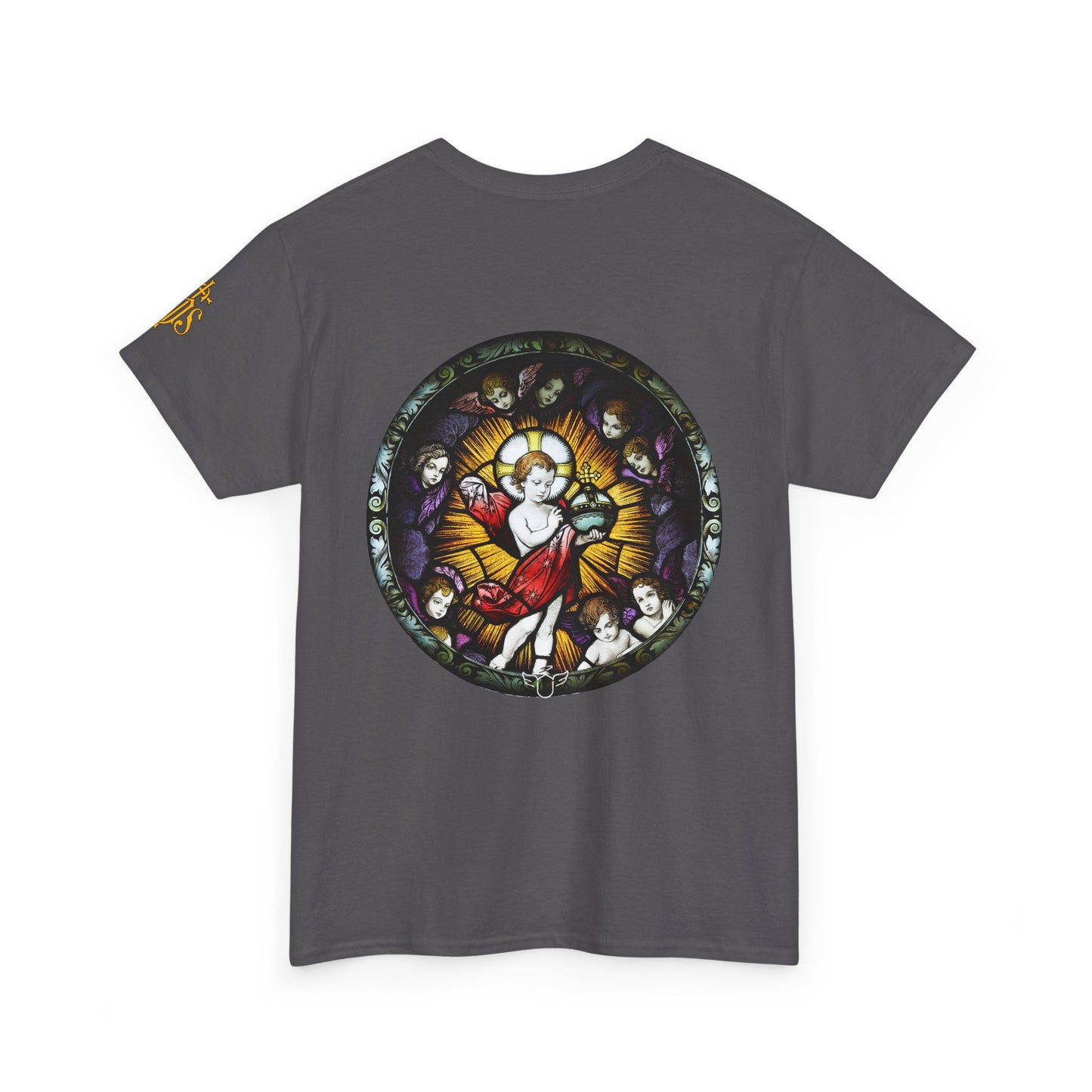 Baby Jesus Tee — Christian Stained Glass Graphic T‑Shirt (CT)
