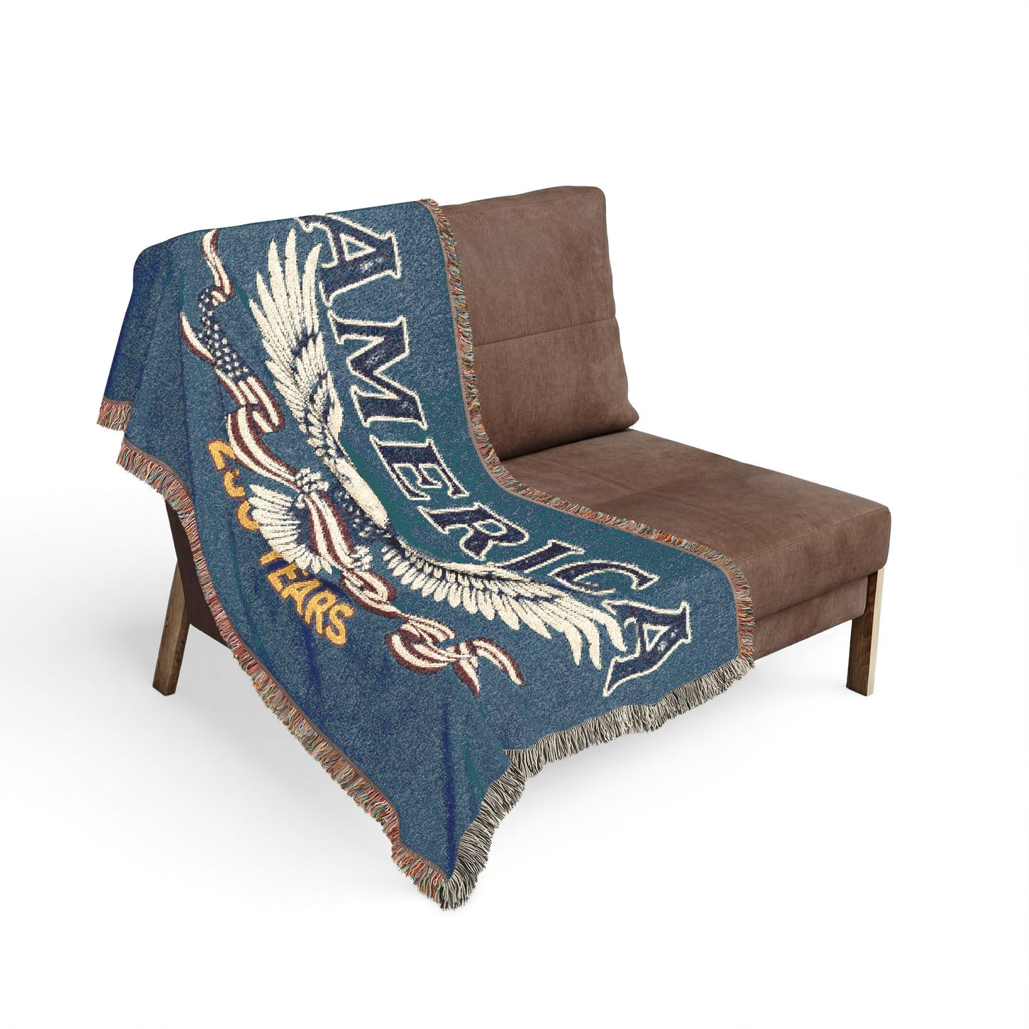 USA 250th ANNIVERSARY Woven Blanket | America 250 Years  Patriotic Eagle Throw - Trending Novelties & Gifts