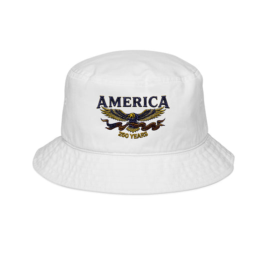 USA 250th Embroidered Eagle Bucket Hat —  USA 250th ANNIVERSARY Bucket Hat - Trending Novelties & Gifts