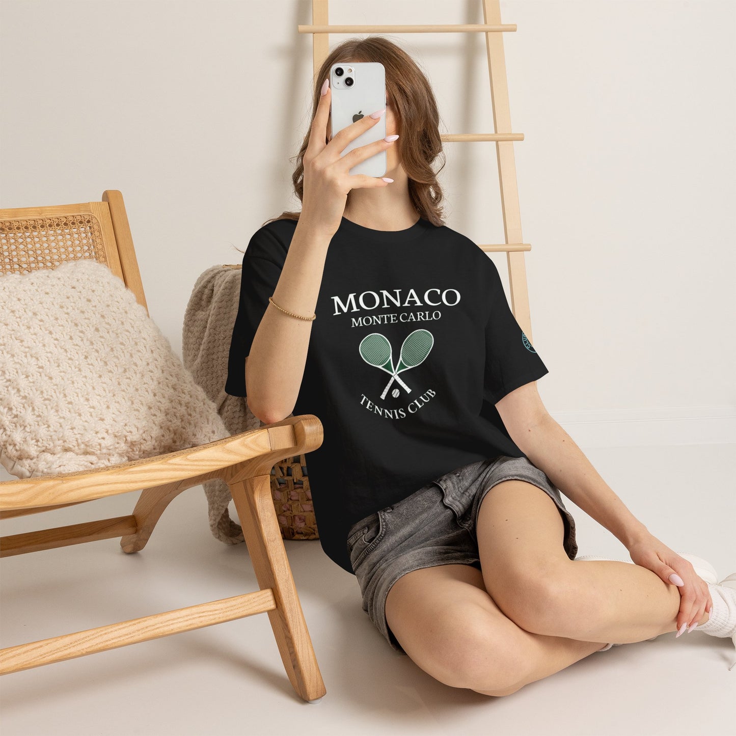 Monaco Monte Carlo Tennis Club T‑Shirt — Vintage Tennis Club Tee