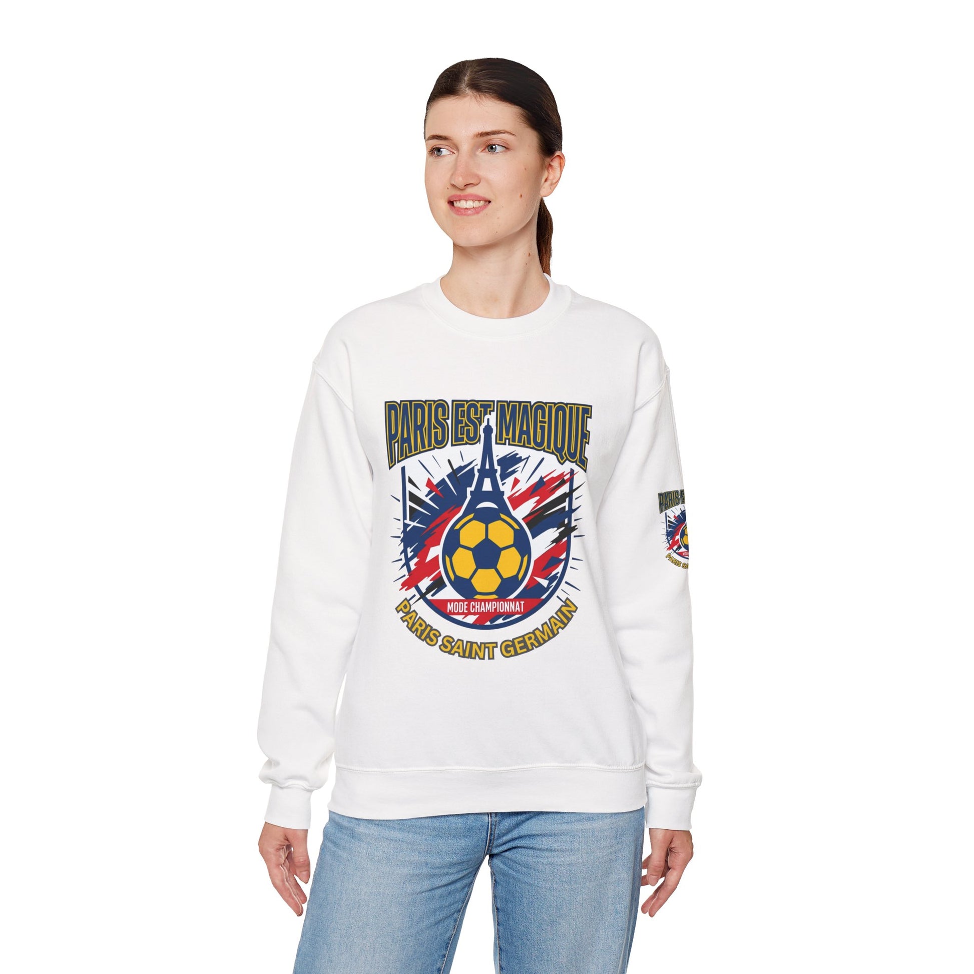 Paris Saint Germain Soccer Crest Sweatshirt | Paris Saint Germain soccer fans Sweatshirt - Trending Novelties & Gifts