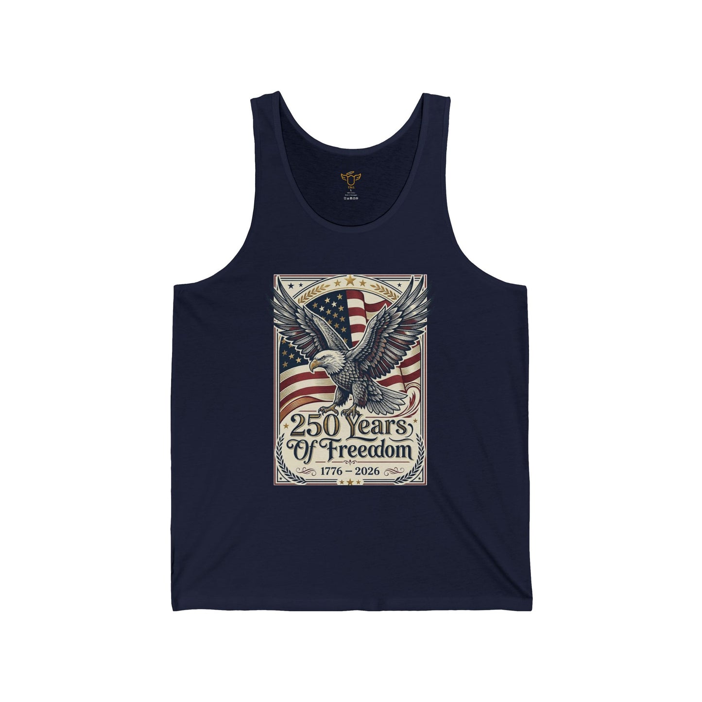 USA 250th ANNIVERSARY  Eagle Tank Top — Patriotic American 250 Years of Freedom Tank Top - Trending Novelties & Gifts