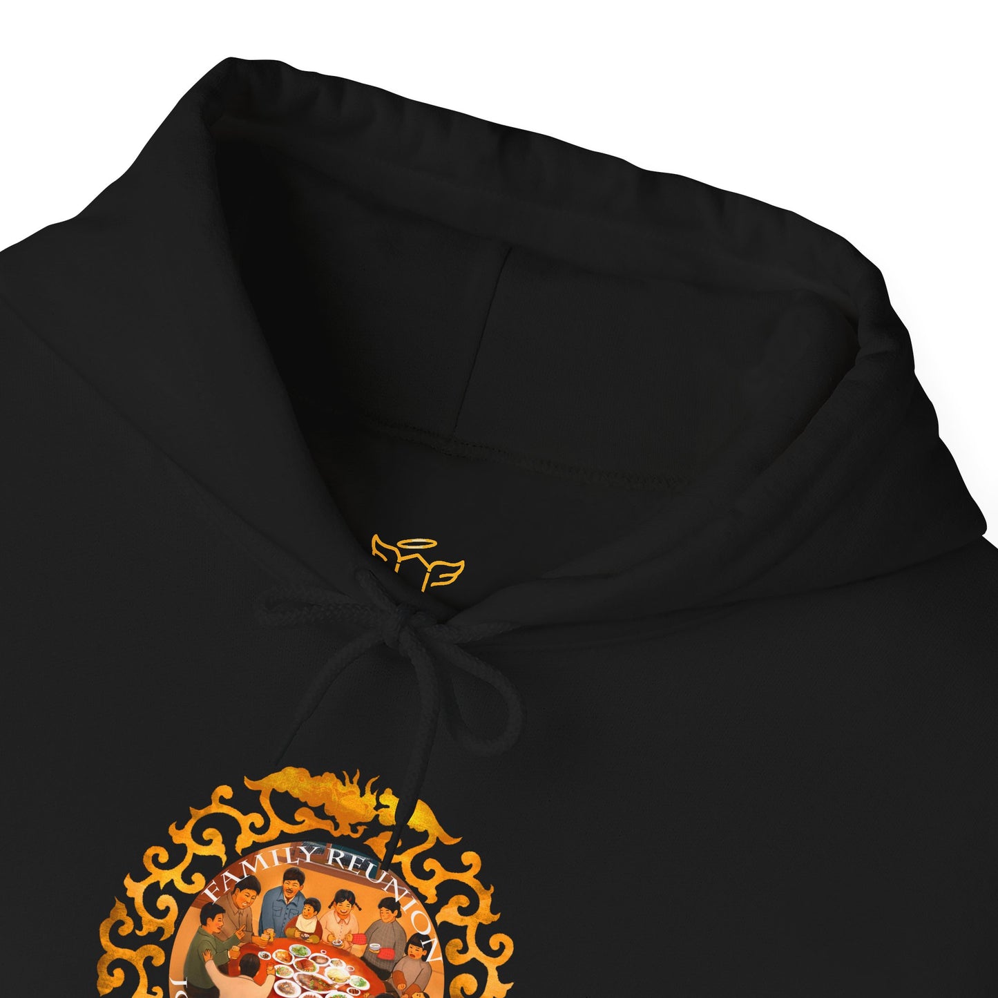 Chinese New Year Hoodie — Golden Lunar Family Celebration Novelty Tee
