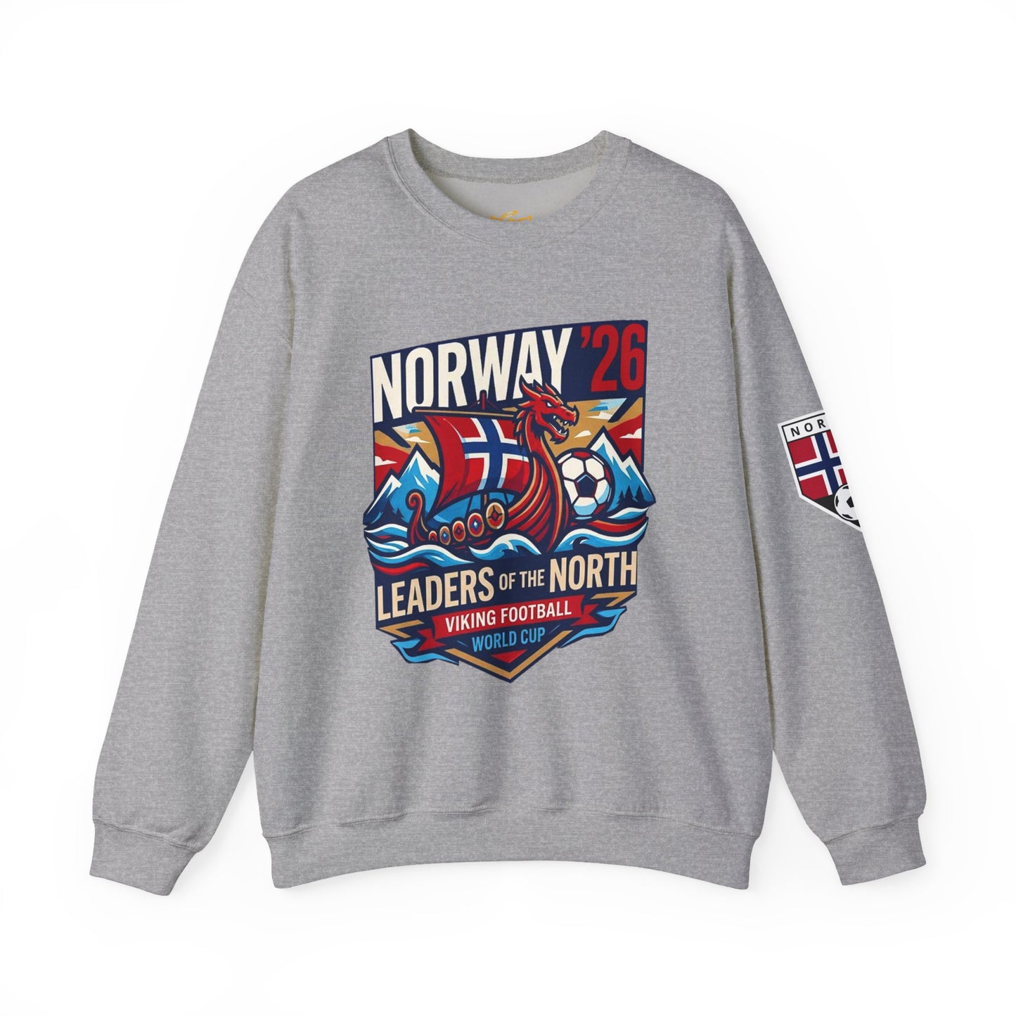 Norway '26 Viking Soccer Sweatshirt — Leaders of the North World Cup Fan Pullover