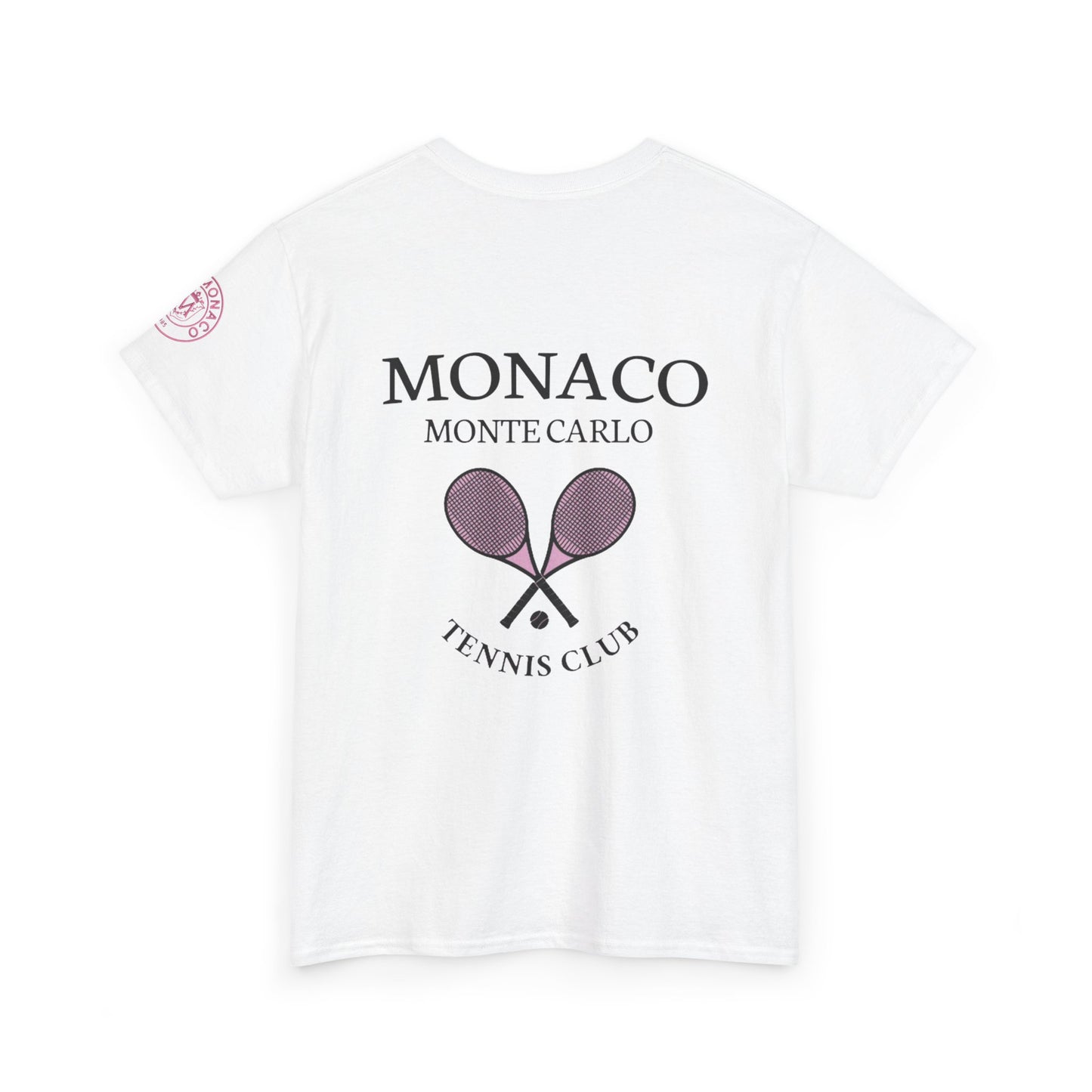 Monaco Monte Carlo Tennis Club Tee — Vintage Tennis Racket Shirt