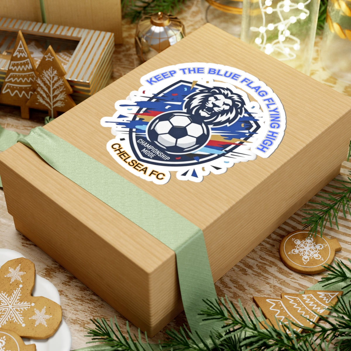 Keep The Blue Flag Flying High Sticker | Chelsea Soccer Fan Sticker, National Colors - Trending Novelties & Gifts