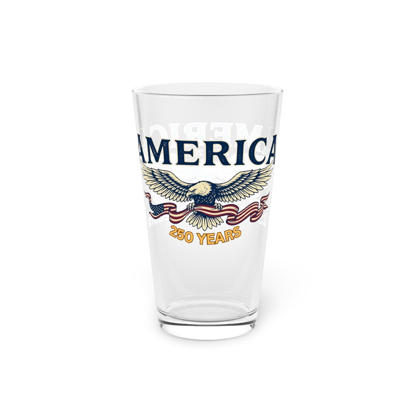 America 250th Anniversary Pint Glass — USA 250th ANNIVERSARY 16oz Commemorative Eagle Beer Glass - Trending Novelties & Gifts