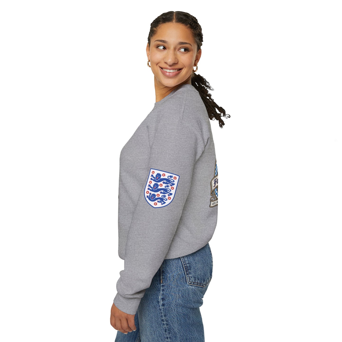 England's Soccer Fans' Crewneck Sweatshirt - "Football's Coming Home"