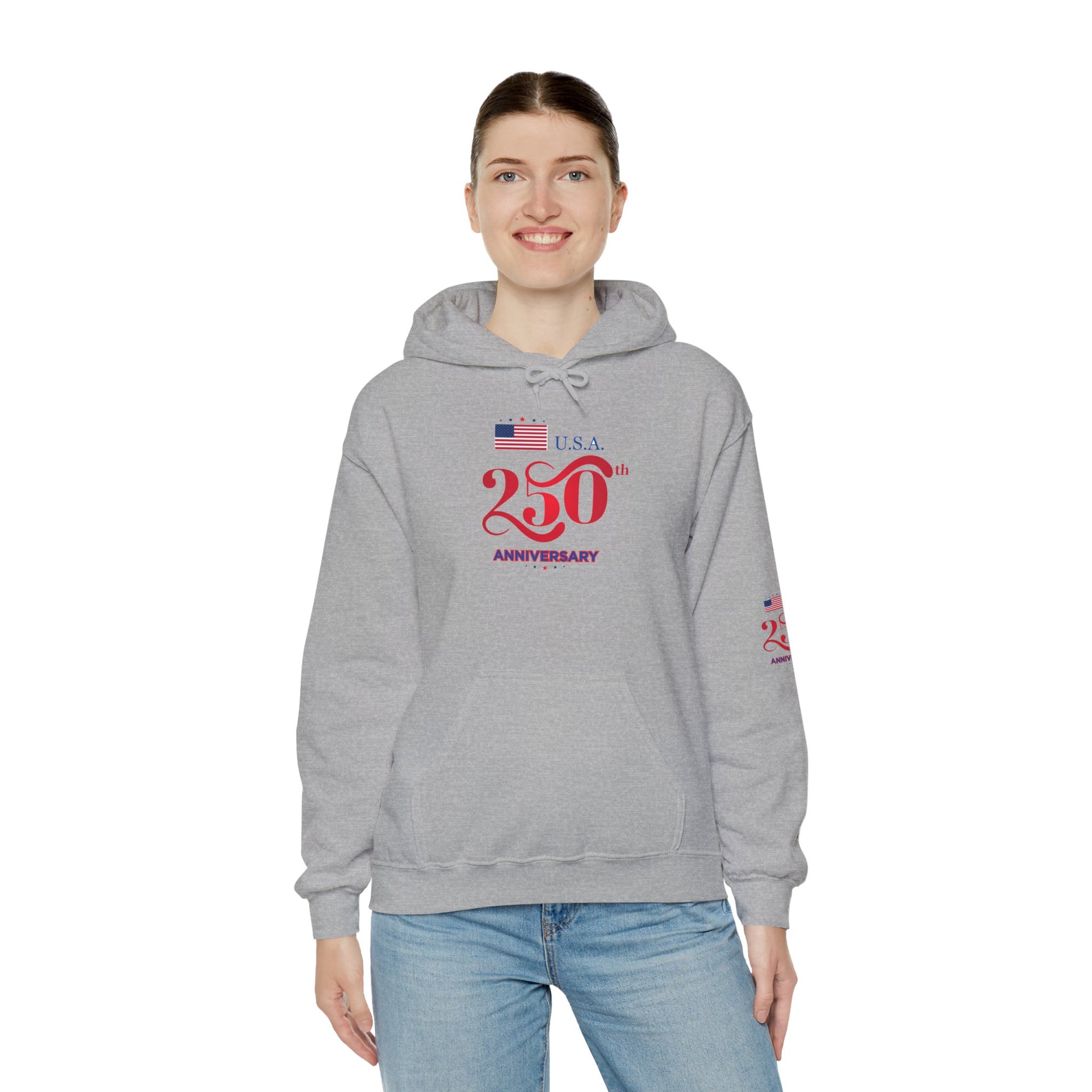 USA 250th ANNIVERSARY Hoodie — America 250 years Anniversary Patriotic Sweatshirt - Trending Novelties & Gifts