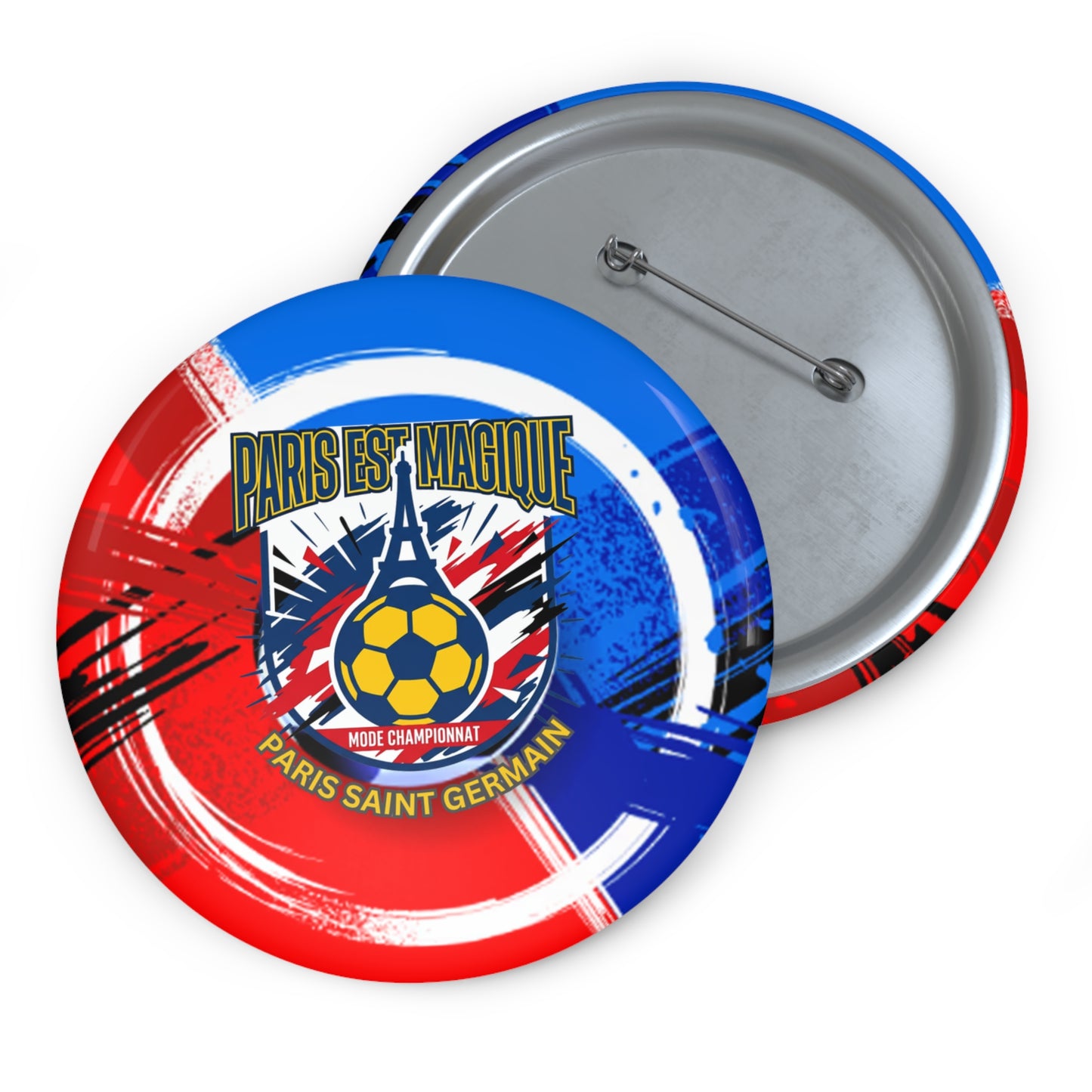 Paris Est Magique Soccer Pin Button — PSG Football Fan Badge - Trending Novelties & Gifts
