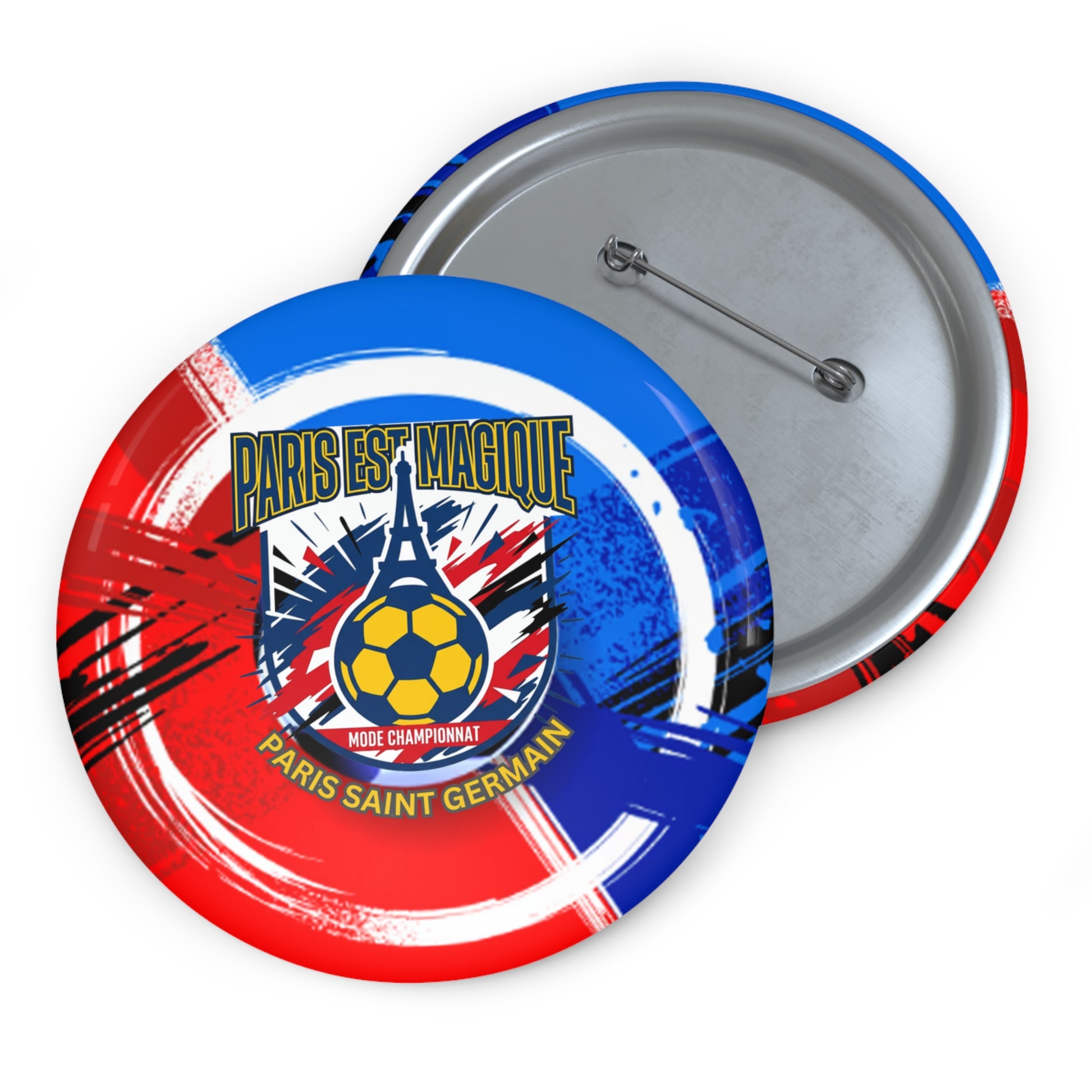 Paris Est Magique Soccer Pin Button — PSG Football Fan Badge - Trending Novelties & Gifts