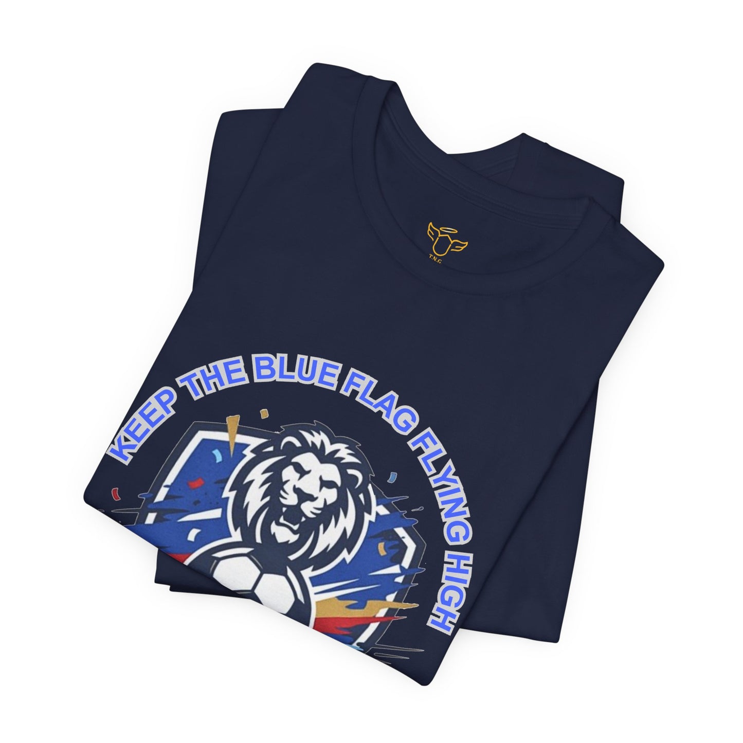 Keep the Blue Flag Flying High Tee | Retro Soccer, Chelsea Pride - Trending Novelties & Gifts