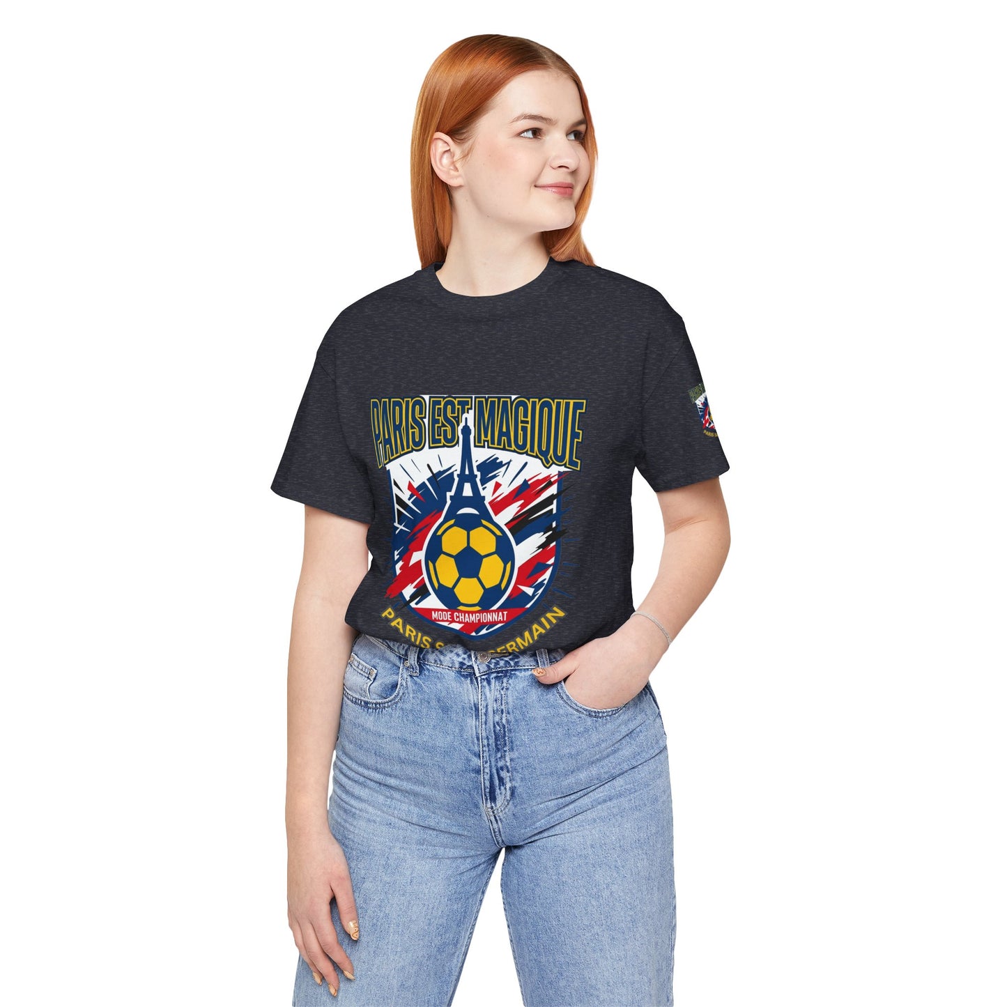 Paris-inspired Soccer Crest Tee | Paris Saint Germain Soccer Fan T-shirt - Trending Novelties & Gifts