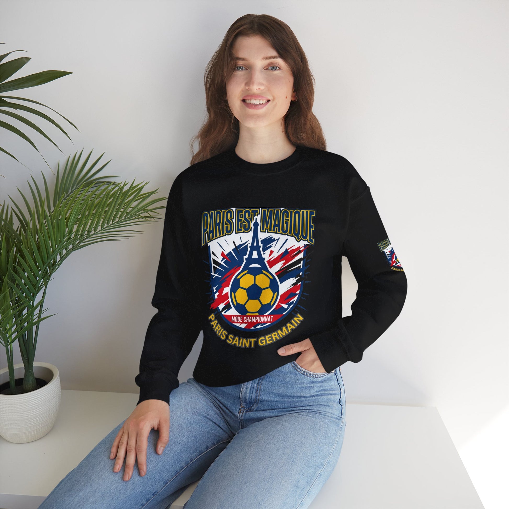 Paris Saint Germain Soccer Crest Sweatshirt | Paris Saint Germain soccer fans Sweatshirt - Trending Novelties & Gifts